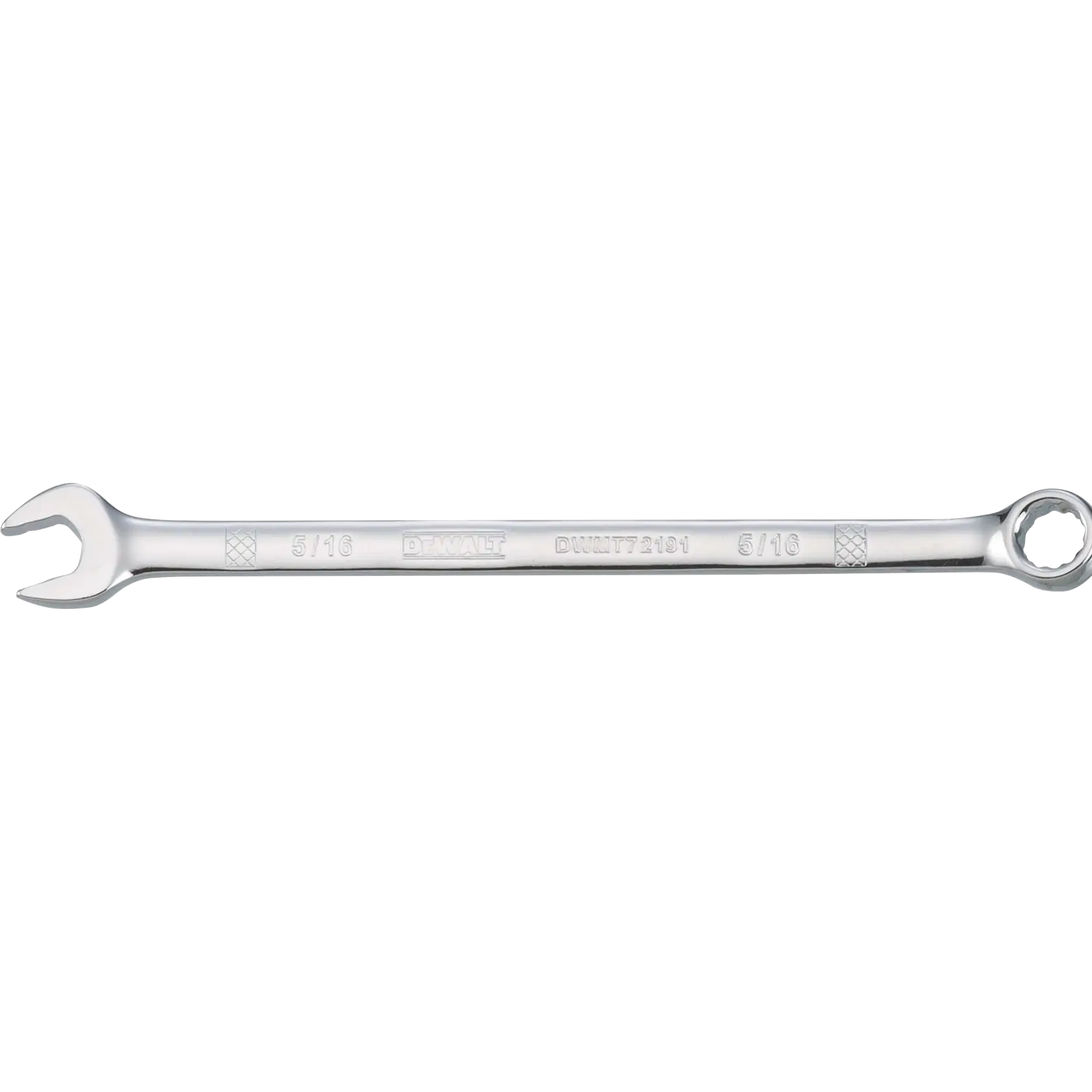 Combination wrench sae 5 / 16 in head 4 and 3 eighths in length 12 point.