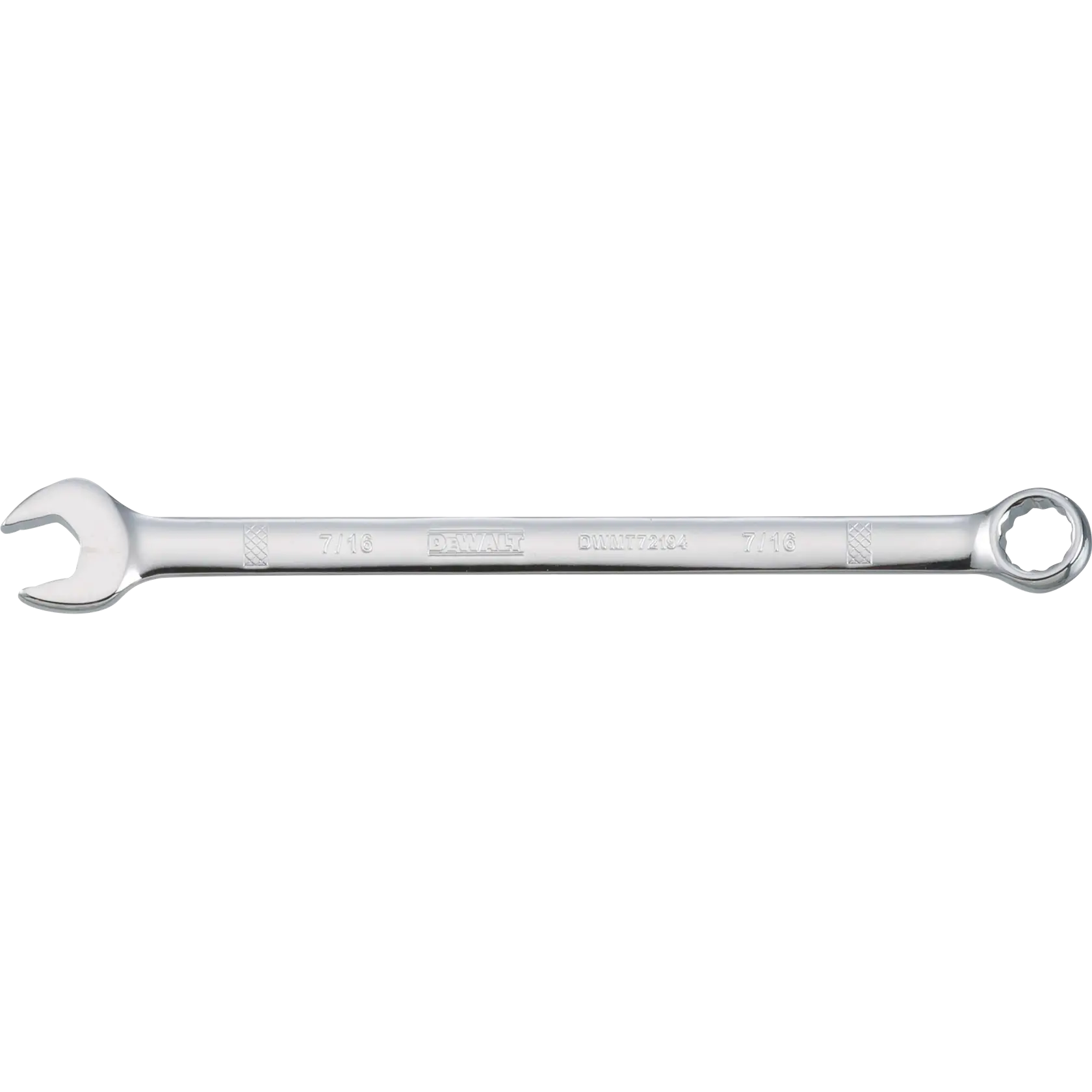 Combination wrench sae 7 / 16 in head 5 and 25 / 32 in length 12 point .