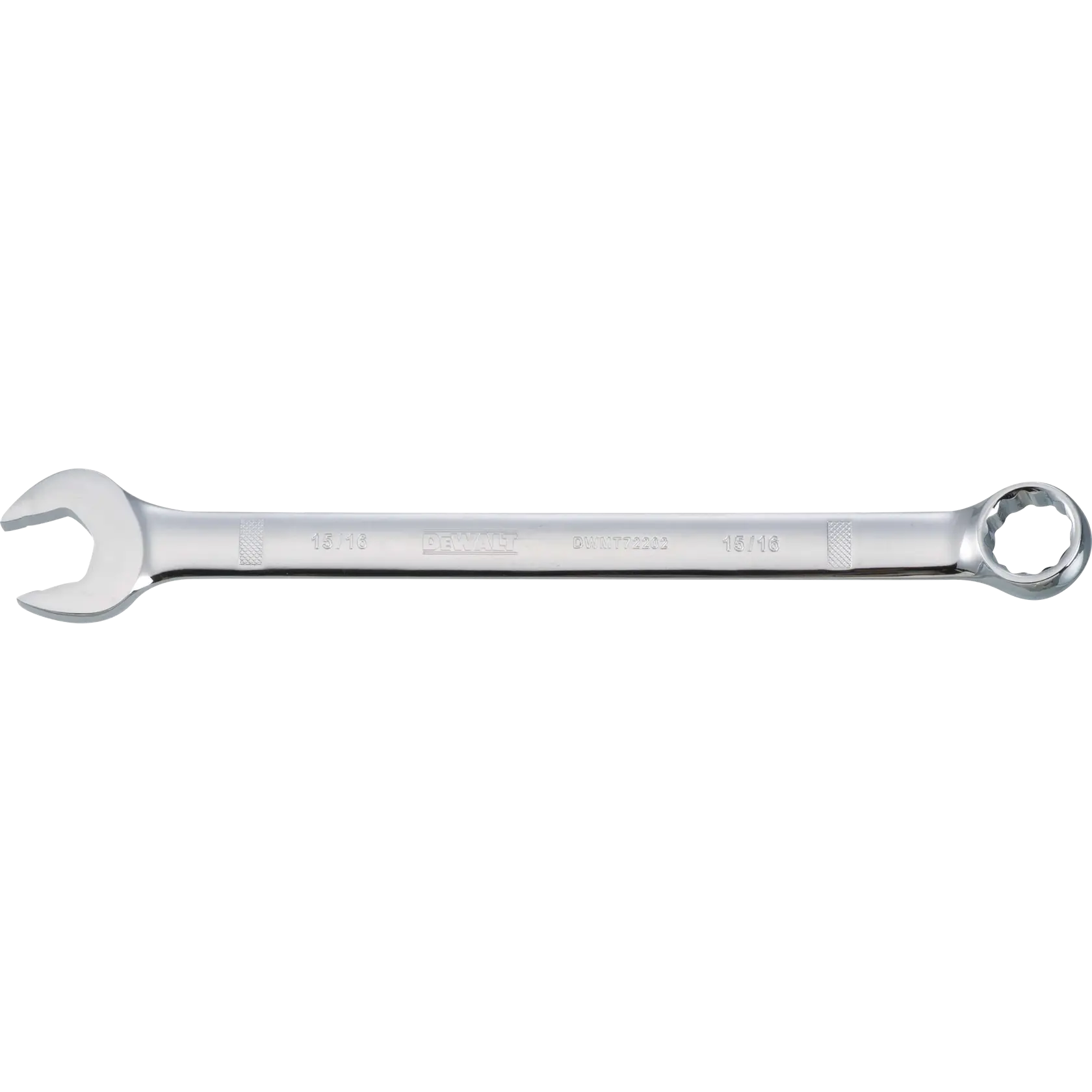 Combination wrench sae 15 / 16 in head 12 and 5 eighths in length 12 point .