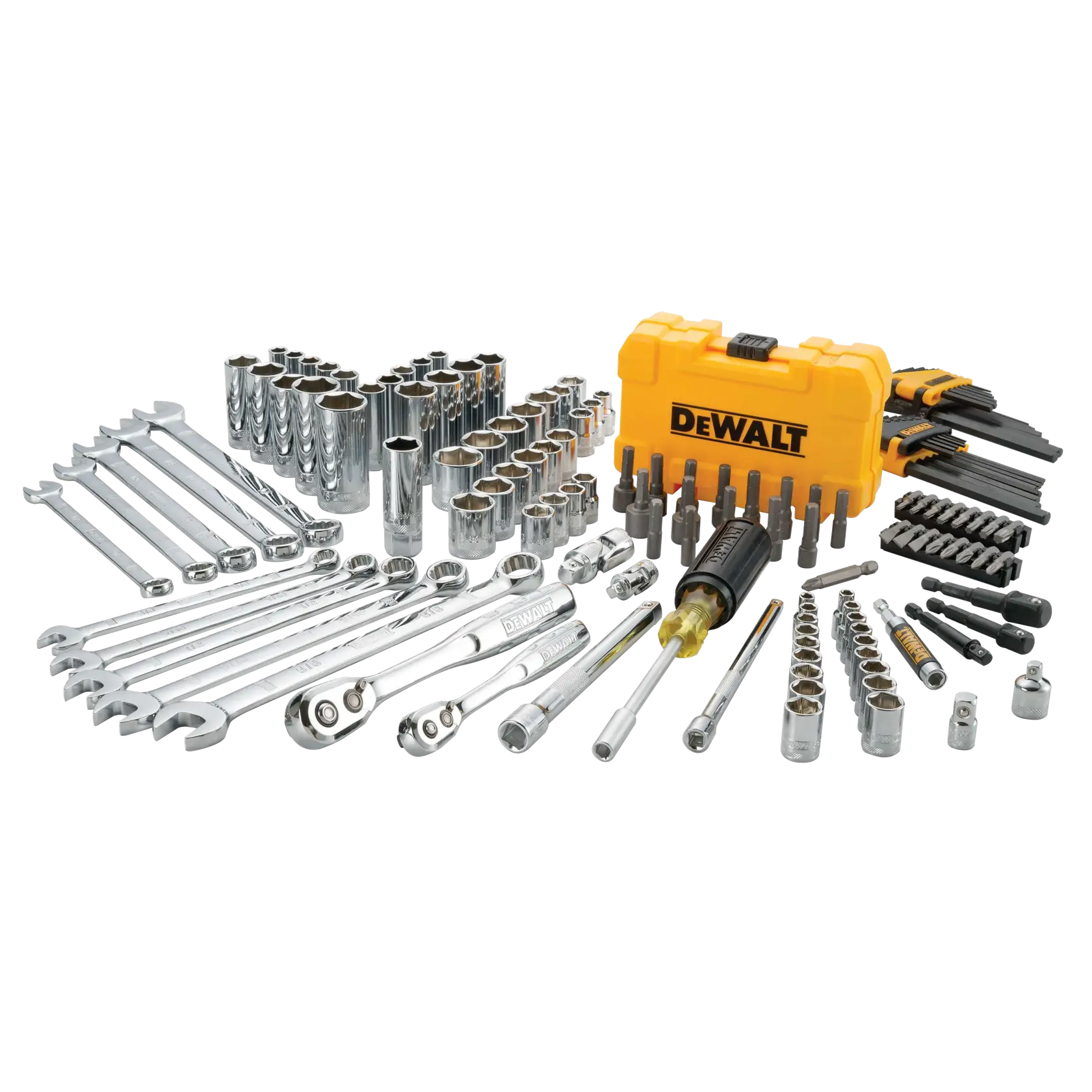 DEWALT® 142 pc. 1/4 in. and 3/8 in. Drive Mechanics Tool Set