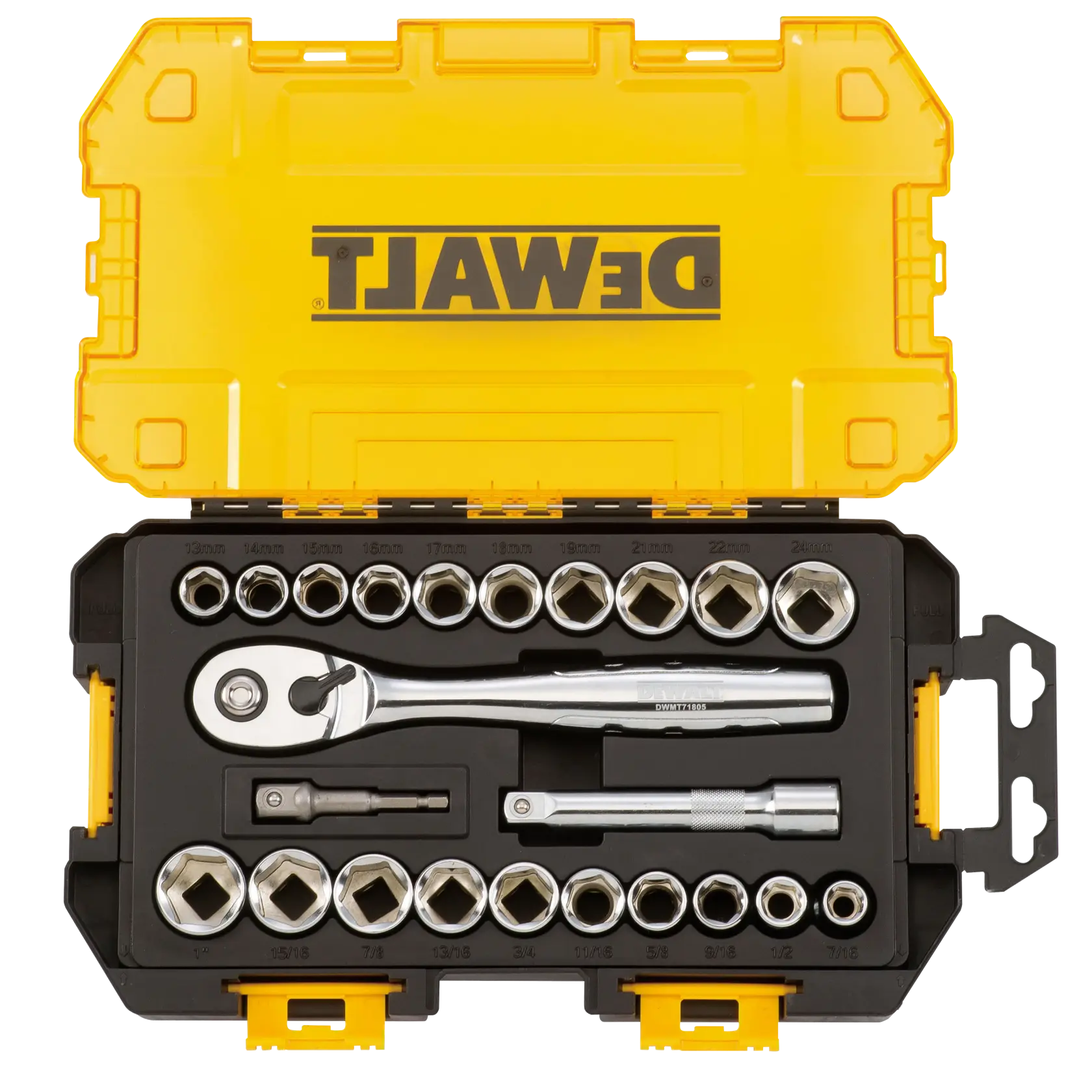 DEWALT® 23-pc. 1/2 in Drive Combination Socket Set