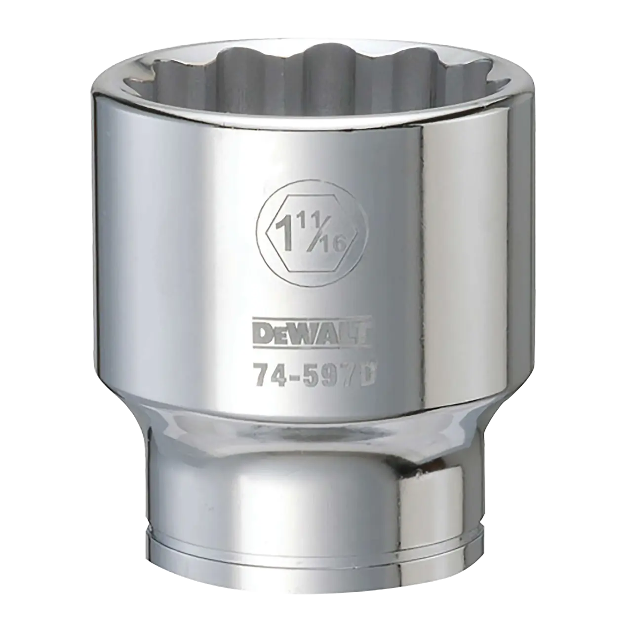 3/4 (19-mm) Drive 12-Point 1-11/16-In (43-mm) Standard (Sae) Socket