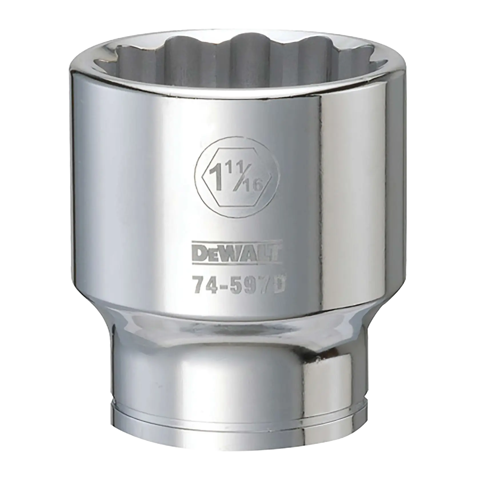 DEWALT® 3/4 (19-mm) Drive 12-Point 1-11/16-in (43-mm) Standard (SAE) Socket