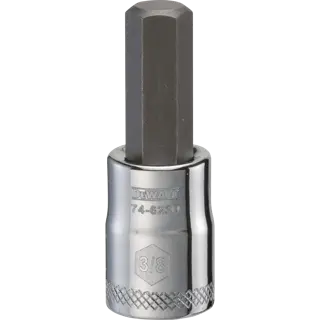 Quarter inch Drive hex bit metric sockets.