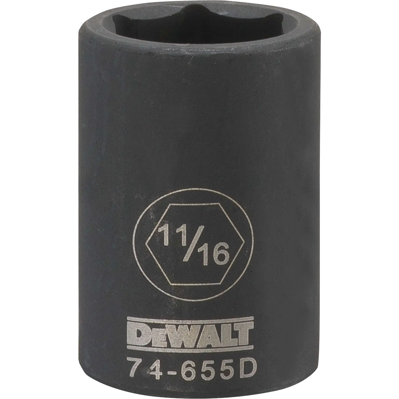 DEWALT® 1/2-in. (13mm) Drive 6-Point 11/16-in. (17mm) Standard (SAE) Impact Socket