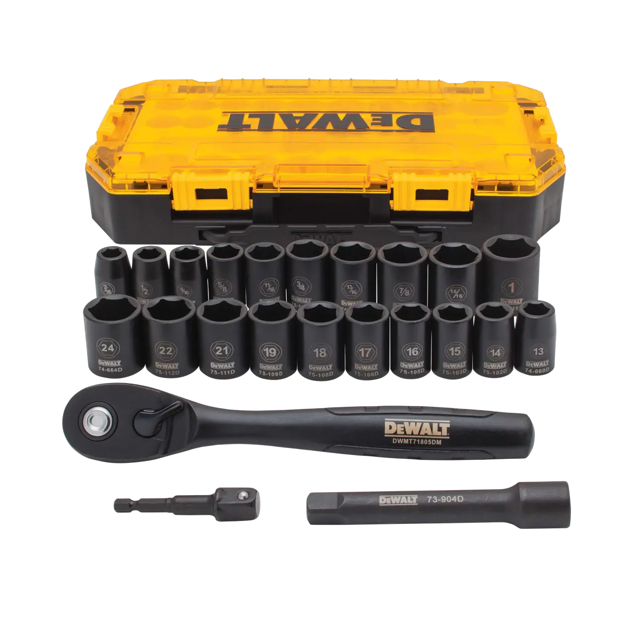 1/2 in. Drive Combination Impact Socket Set (23 pc.)
