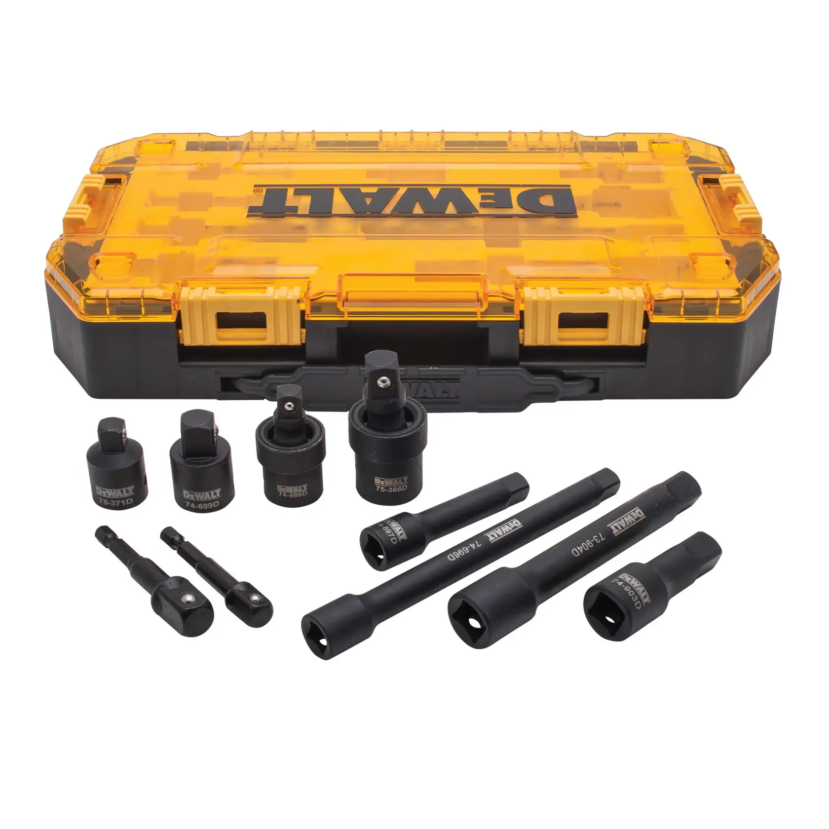 DEWALT® 10 Piece 3/8 in & 1/2 in Drive Impact Accessory Set