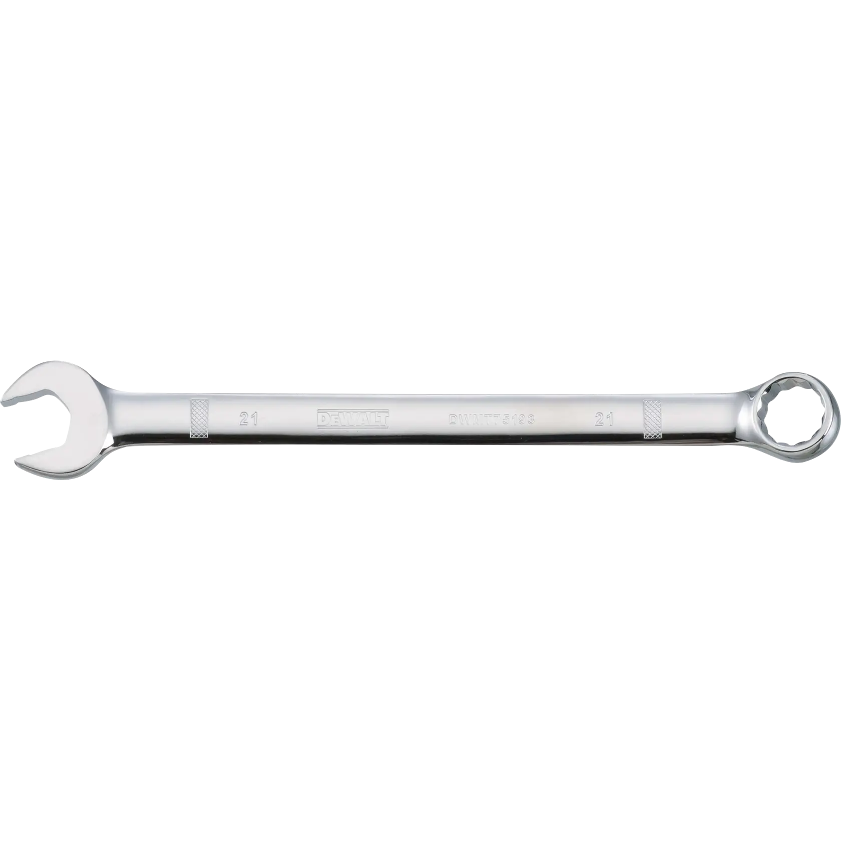 Combination wrench metric 21 millimeter head 10 and 21 / 32 in length 12 point chrome comfort grip handle.