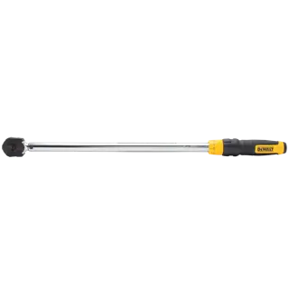 Side view of DEWALT micrometer torque wrench.