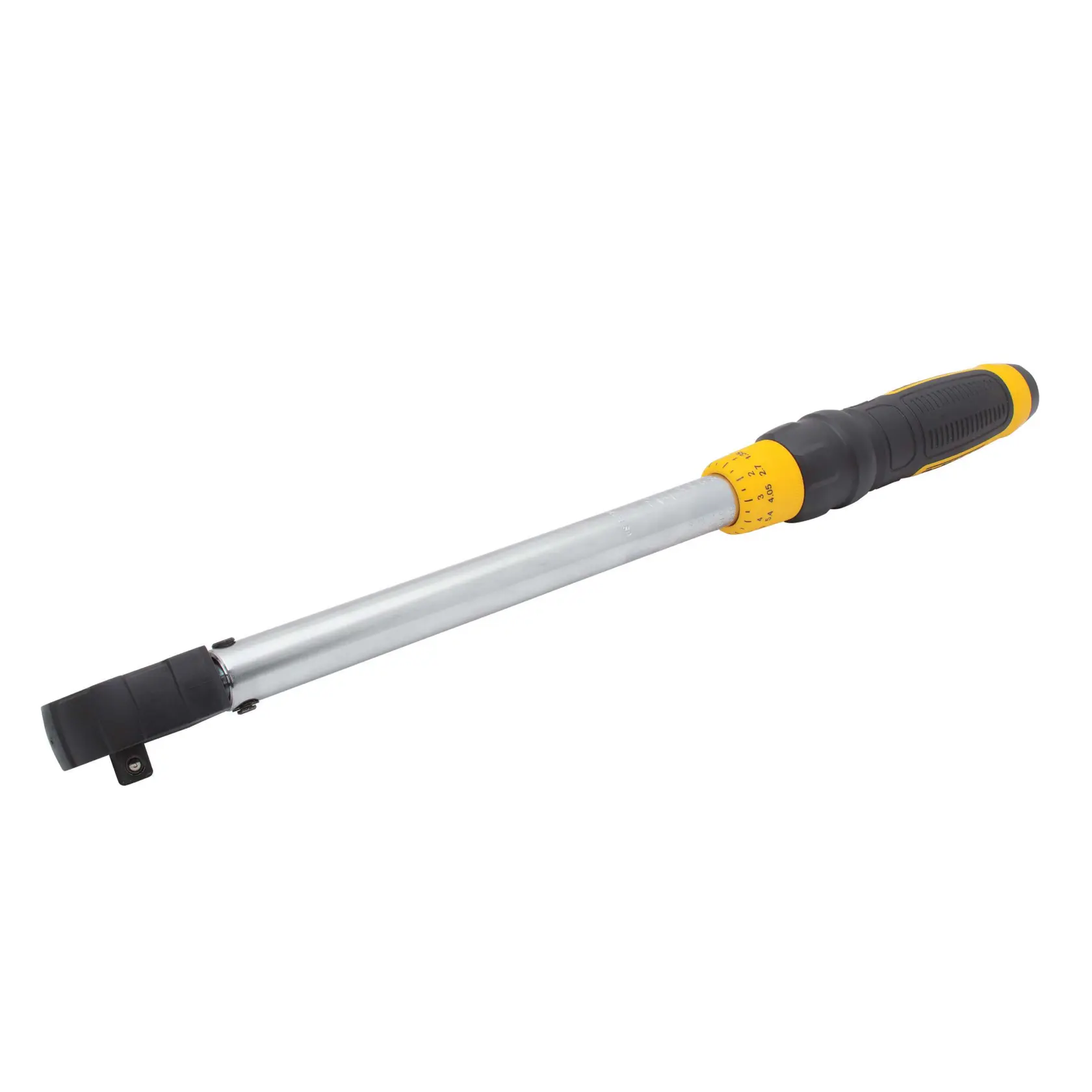 Side view of DEWALT micrometer torque wrench.