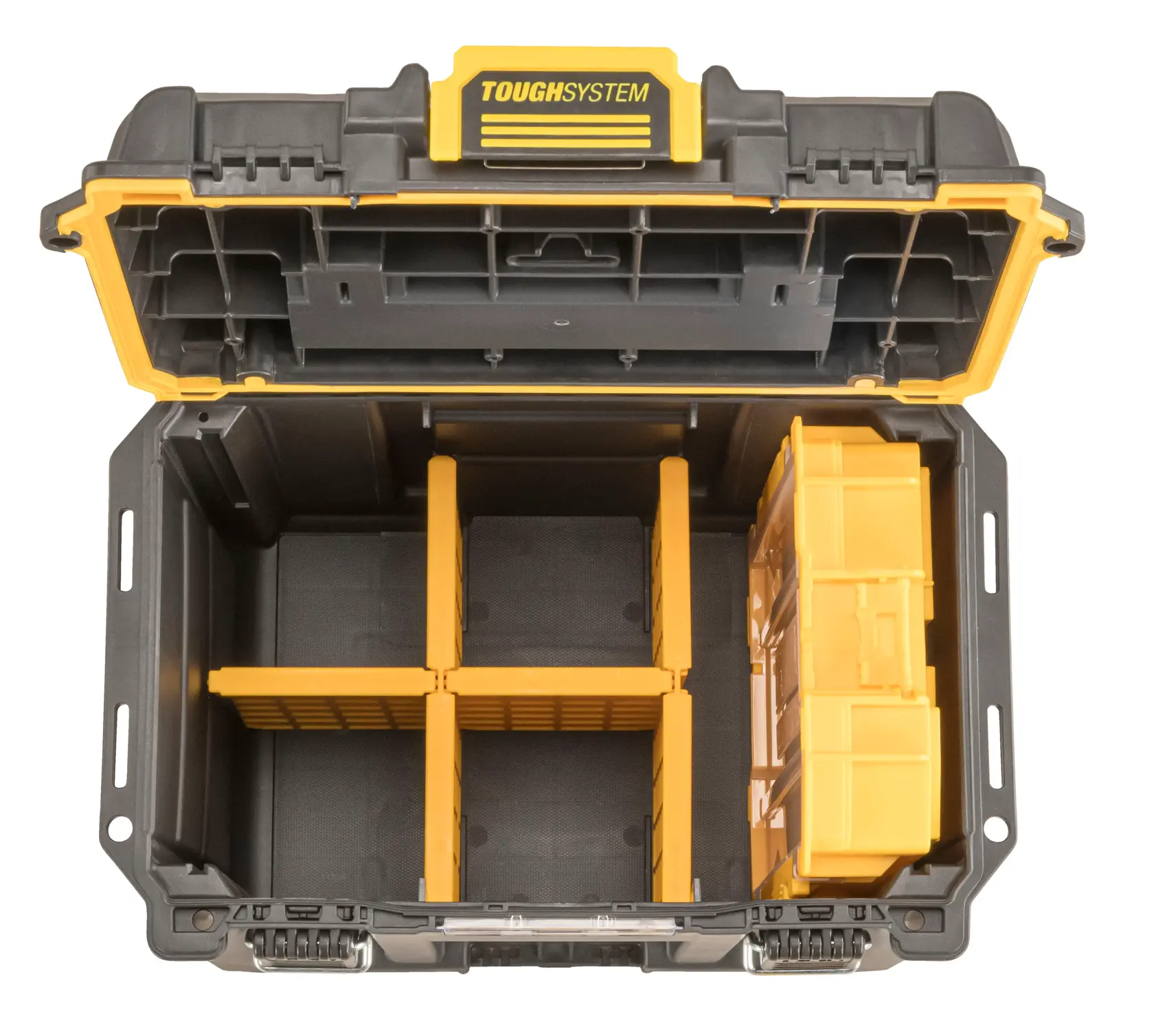 DEEP COMPACT TOOLBOX LID OPEN WITH INTERNAL CONTAINER