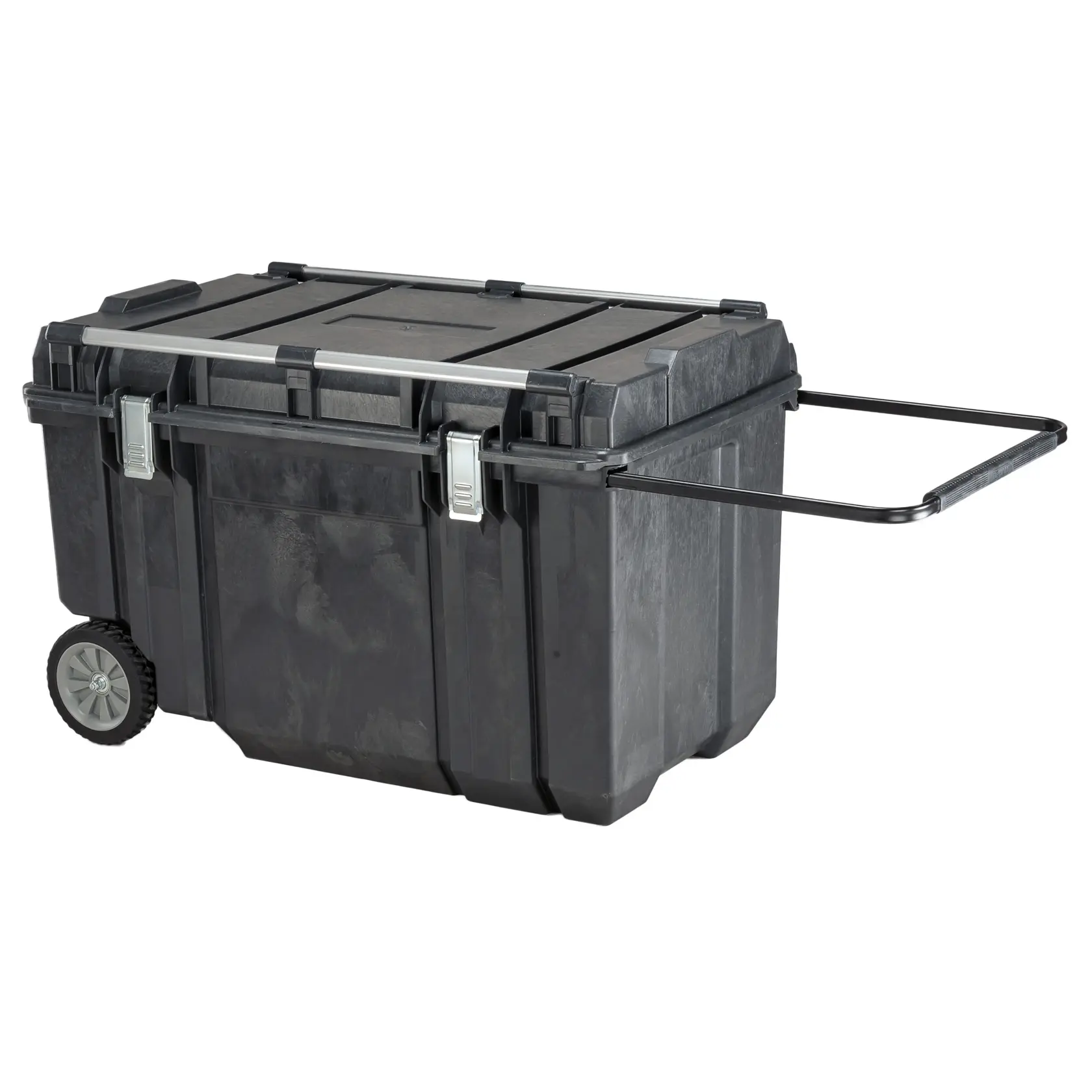 Steel top rail of Tough chest mobile storage.n