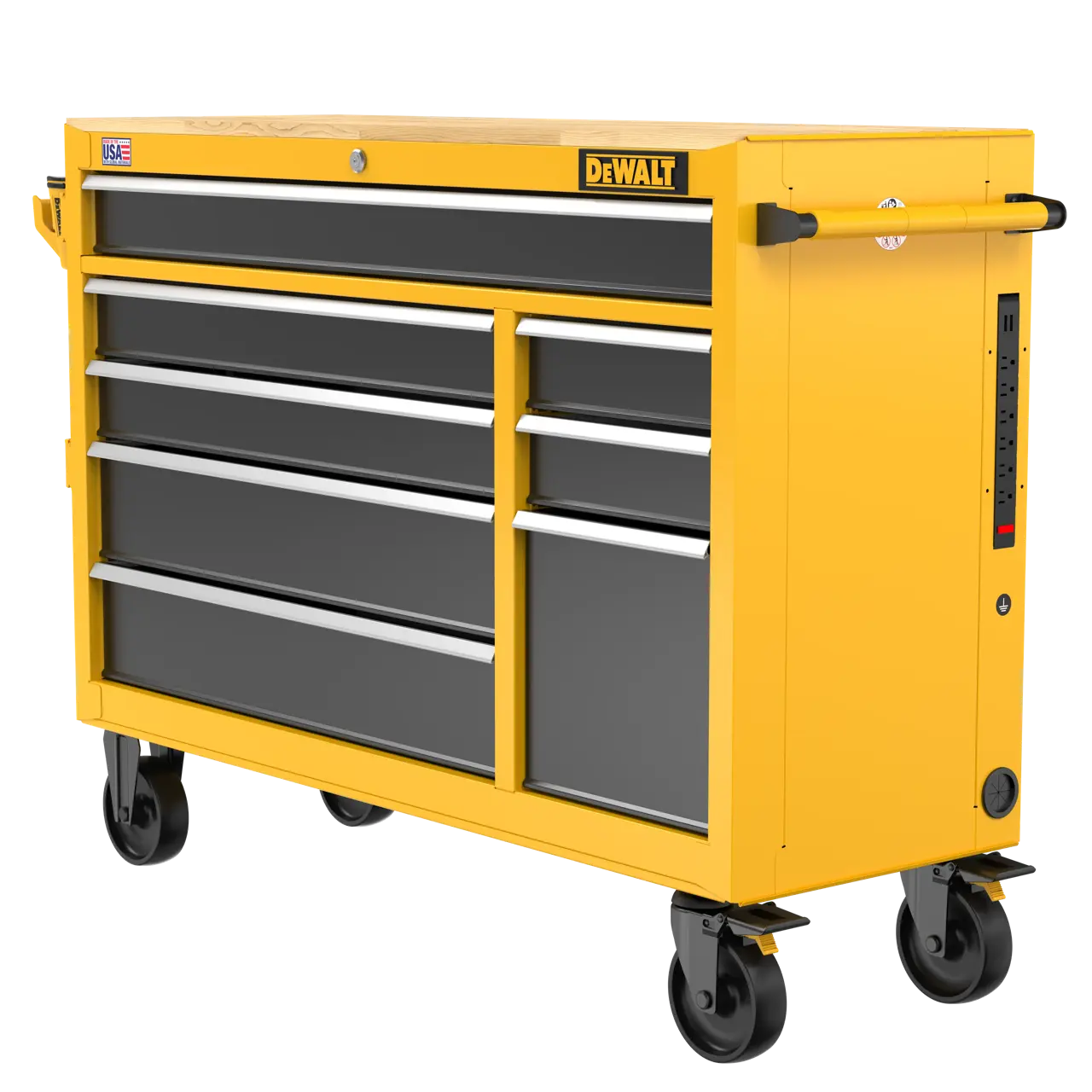 52 in. Wide 8-Drawer Mobile Workstation