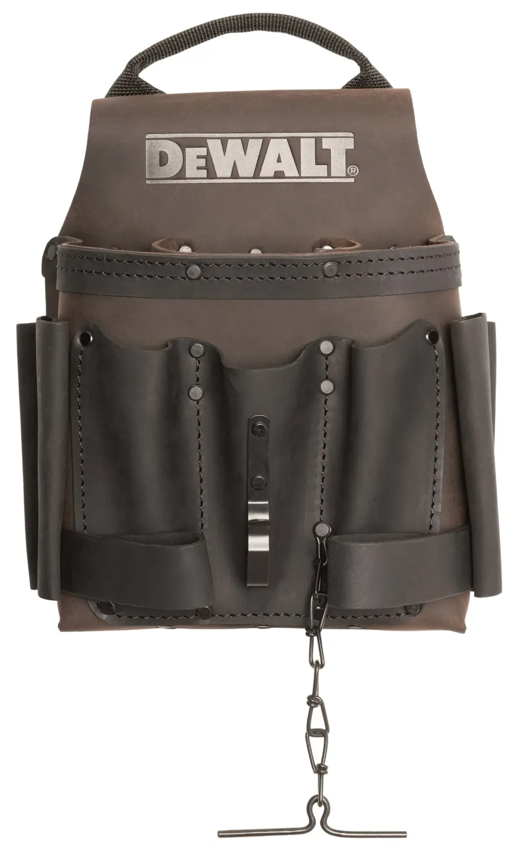 DEWALT ELECTRICIAN LEATHER POUCH FRONT FACING