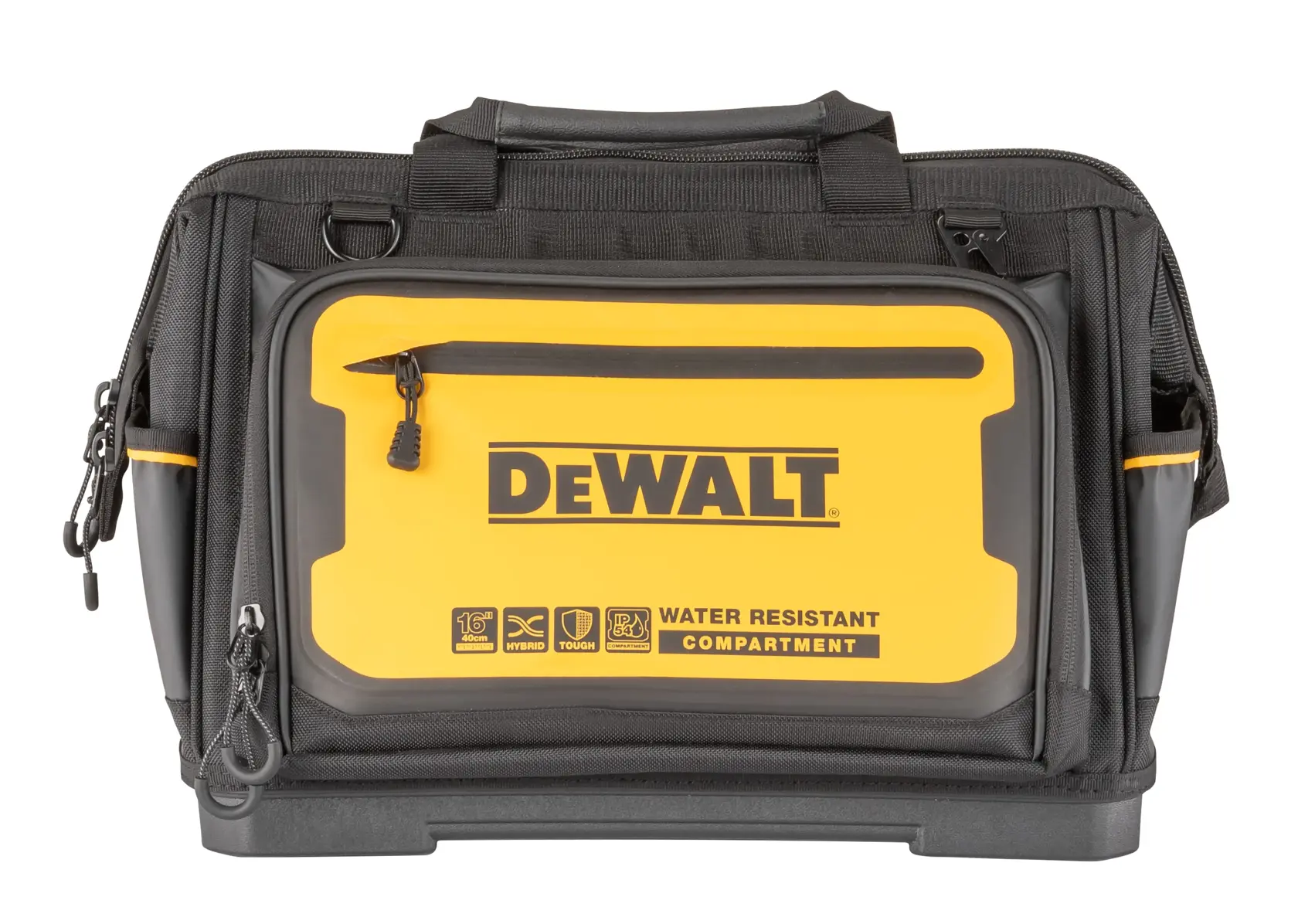 DEWALT 16 INCH PRO OPEN MOUTH TOOL BAG FRONT FACING