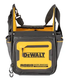 DEWALT 11 INCH PRO ELECTRICIAN TOTE FRONT FACING.