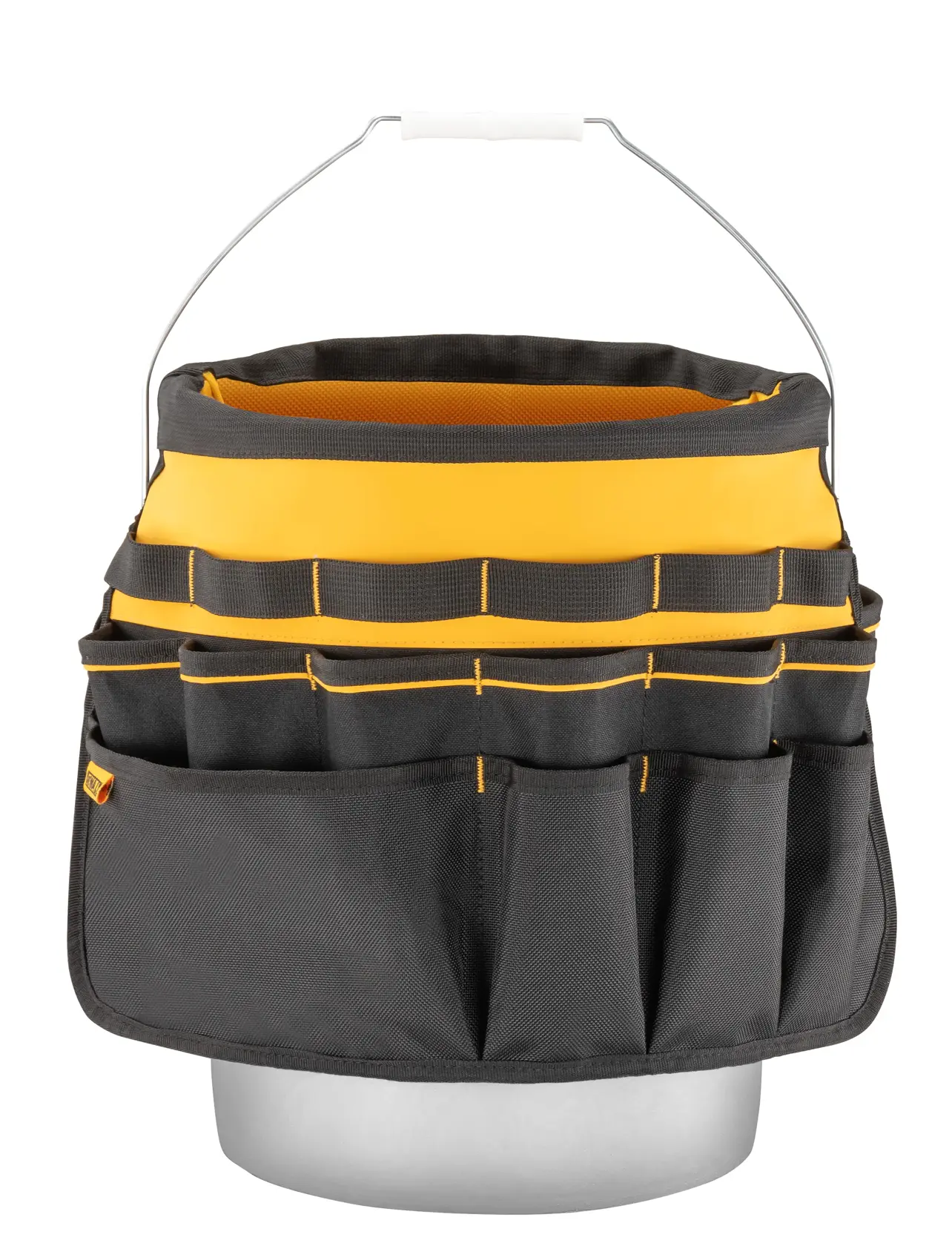 DEWALT® Bucket Tool Organizer Back Around White Bucket on White