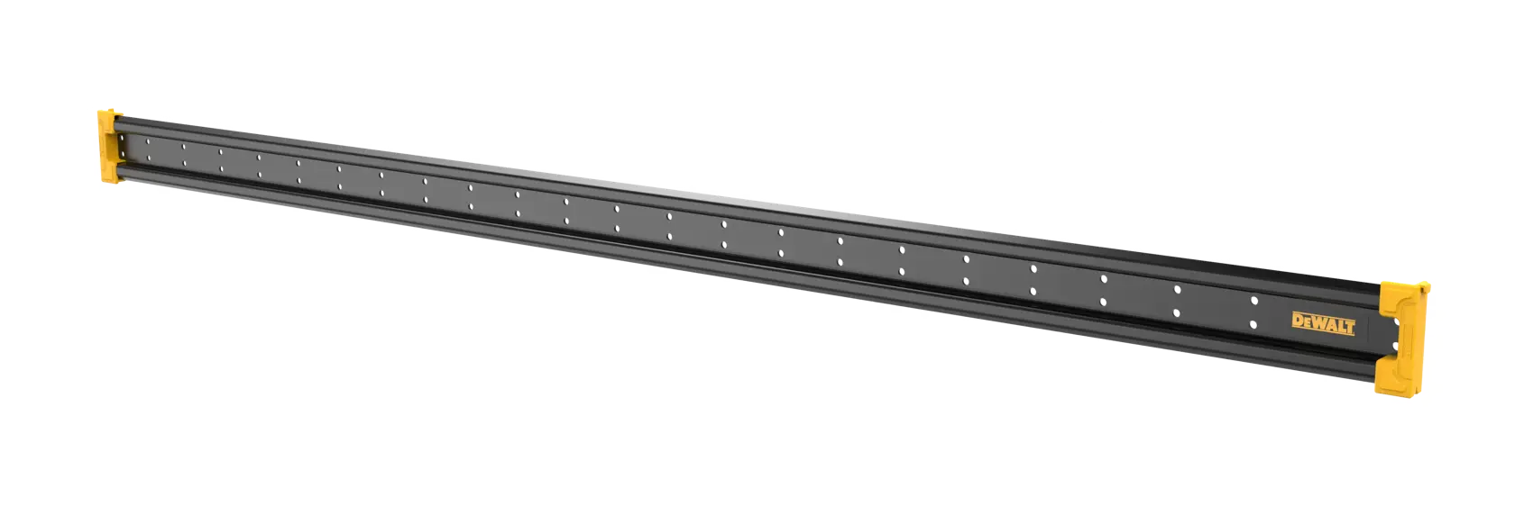 Forty Eight Inch Metal Rail On White