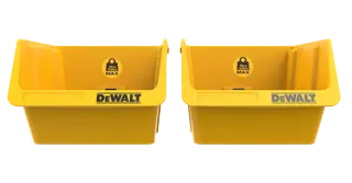 Plastic Bins - 2 Pack On White