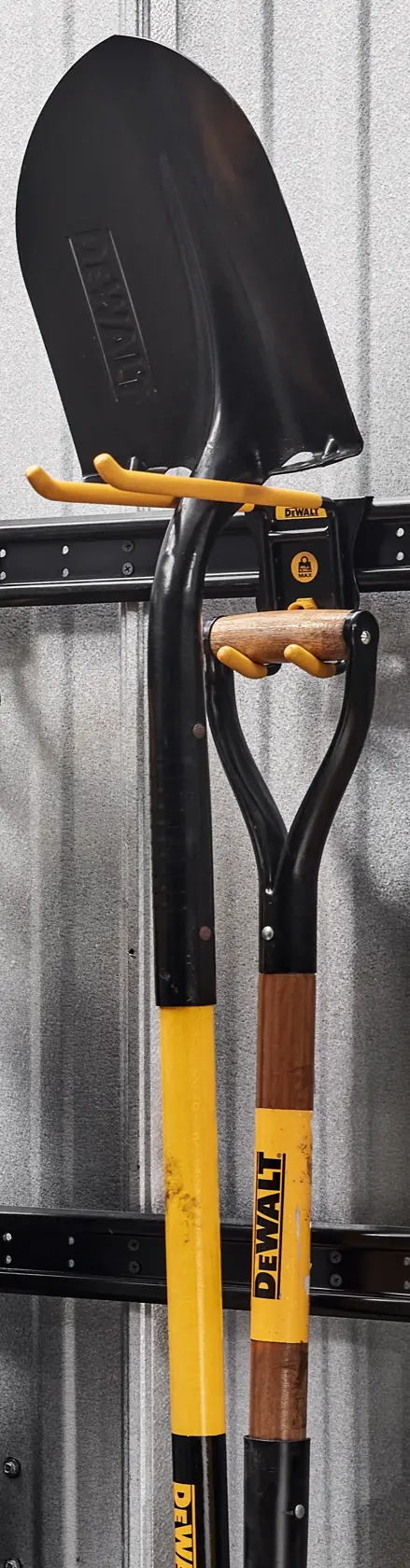 Two Shovels on Standard Double Hook