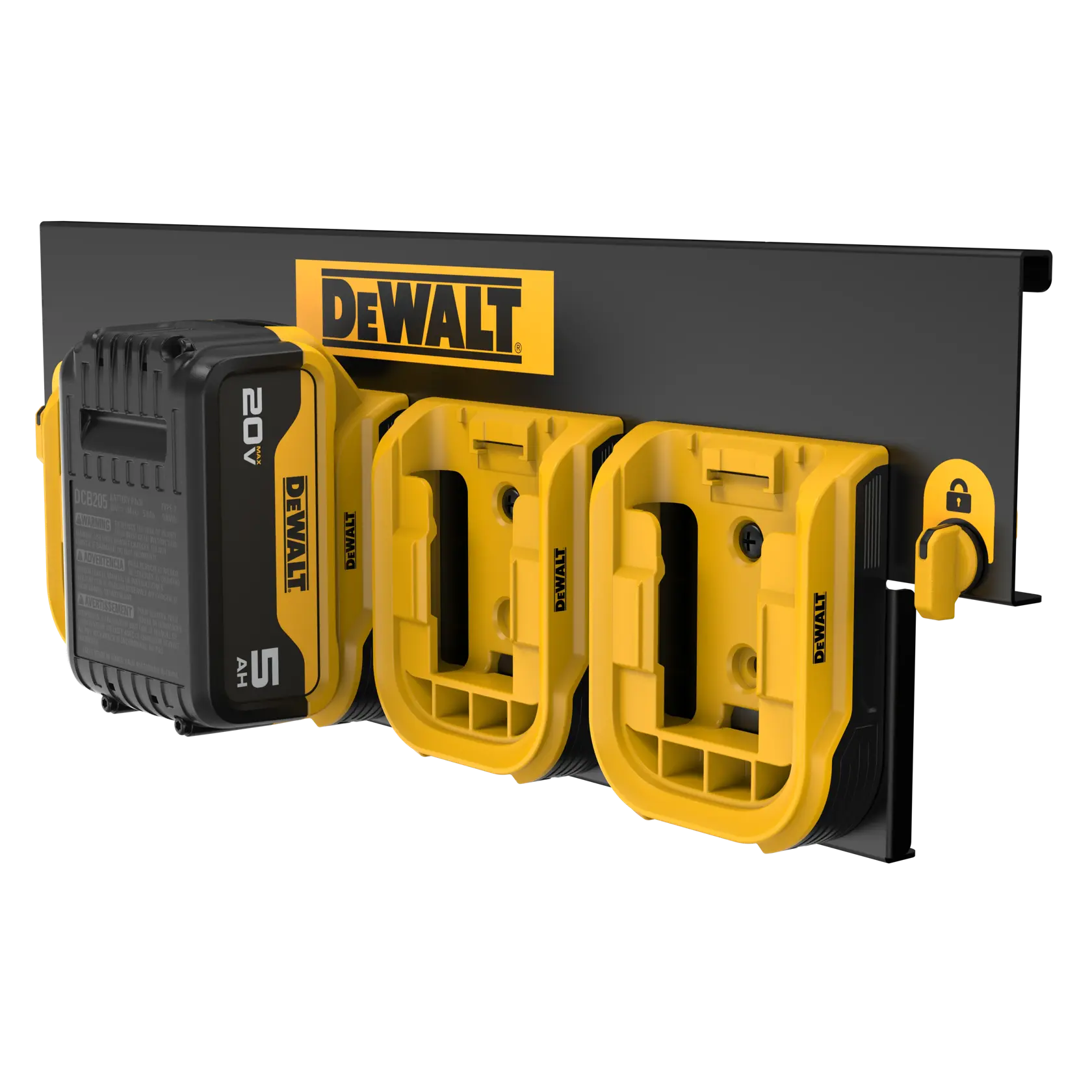 Battery Rail On White