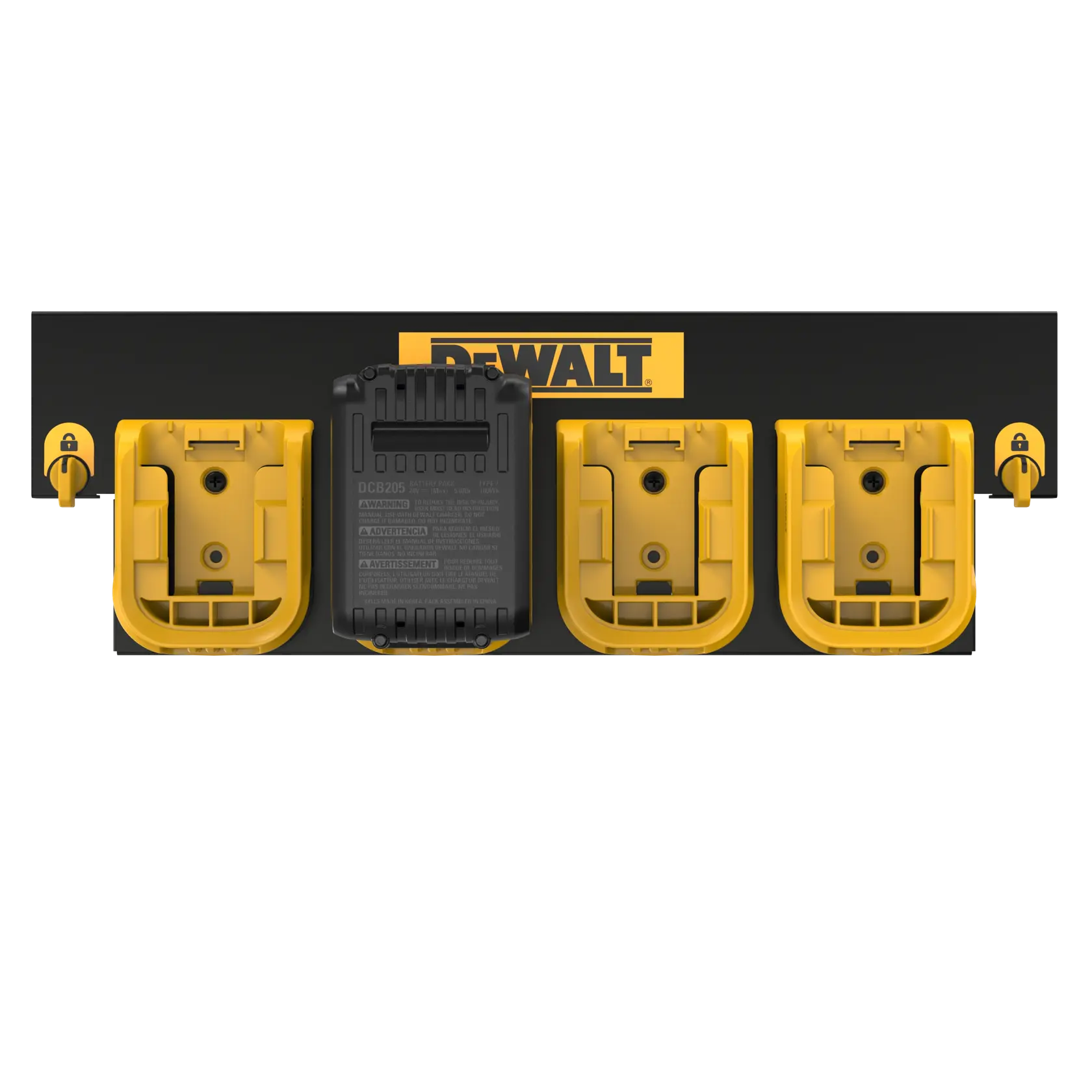 Battery Rail On White