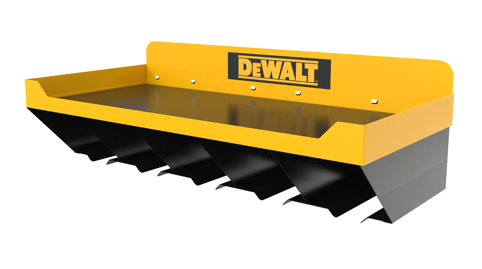 Power Tool Storage Shelf Combo On White