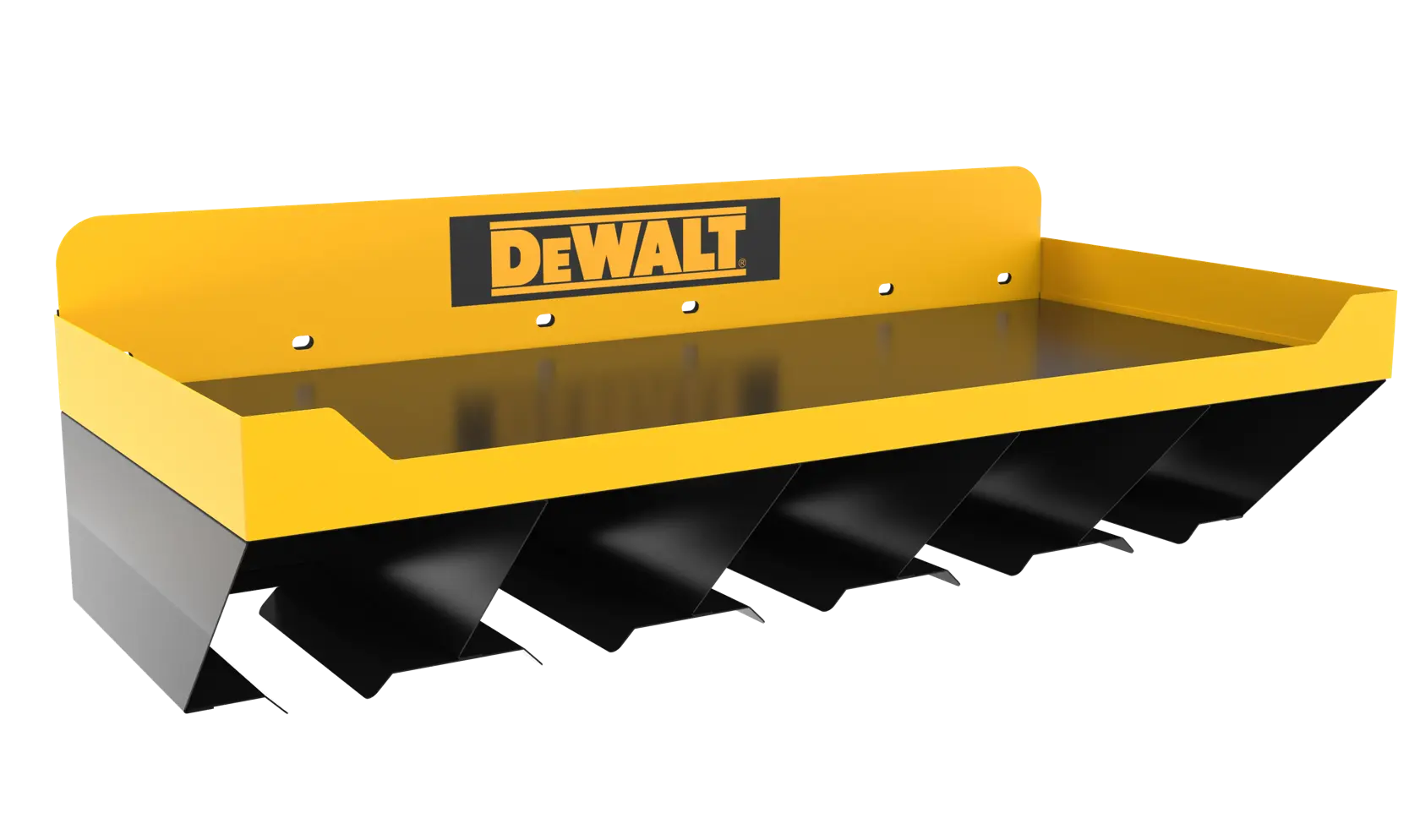 Power Tool Storage Shelf Combo On White