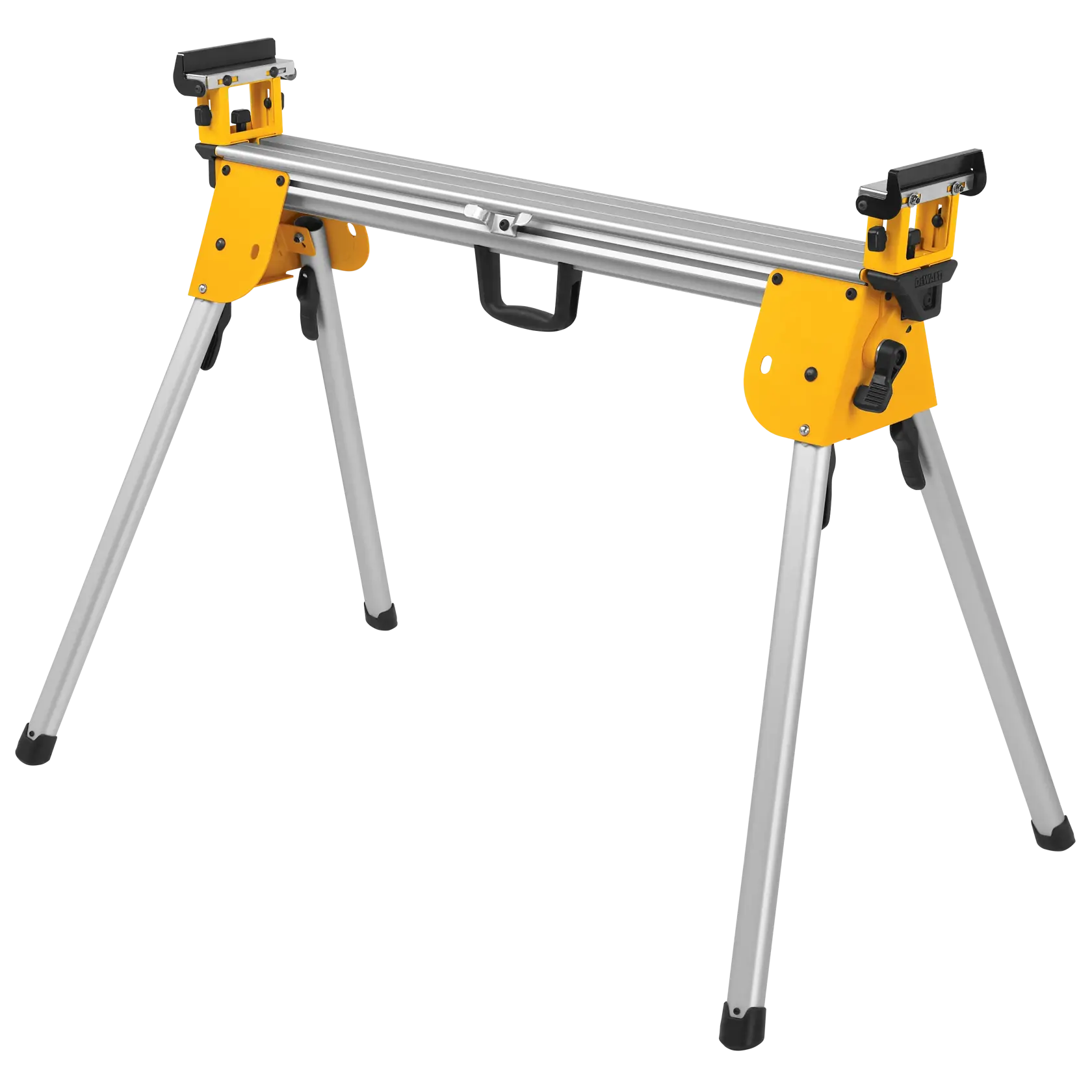 Compact miter saw stand folded.