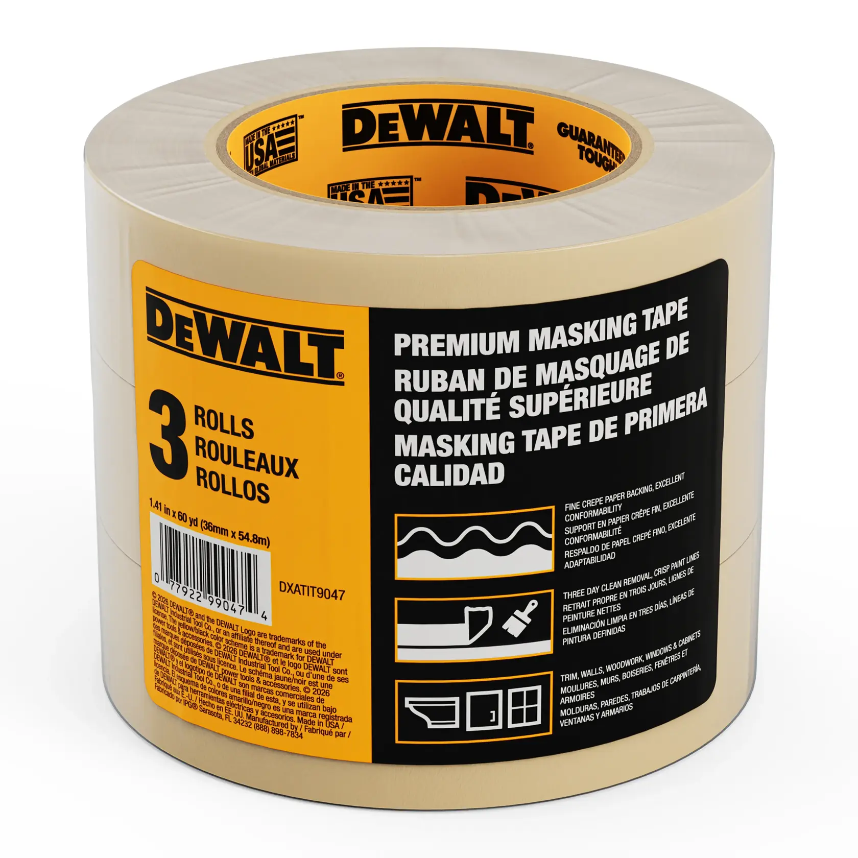 Premium Masking Tape (3 Pk)