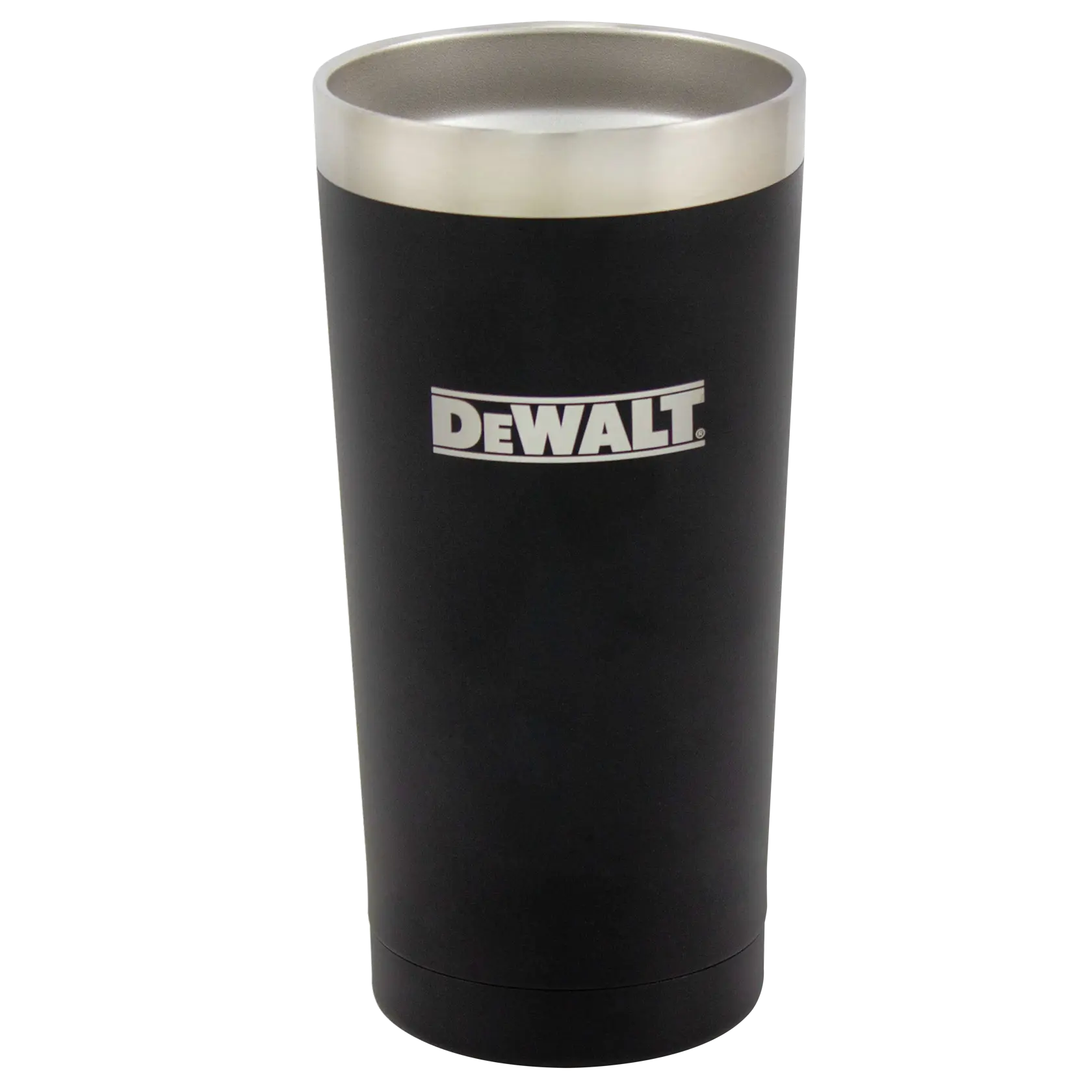 20 Ounce Black powder coated tumbler without lid.n