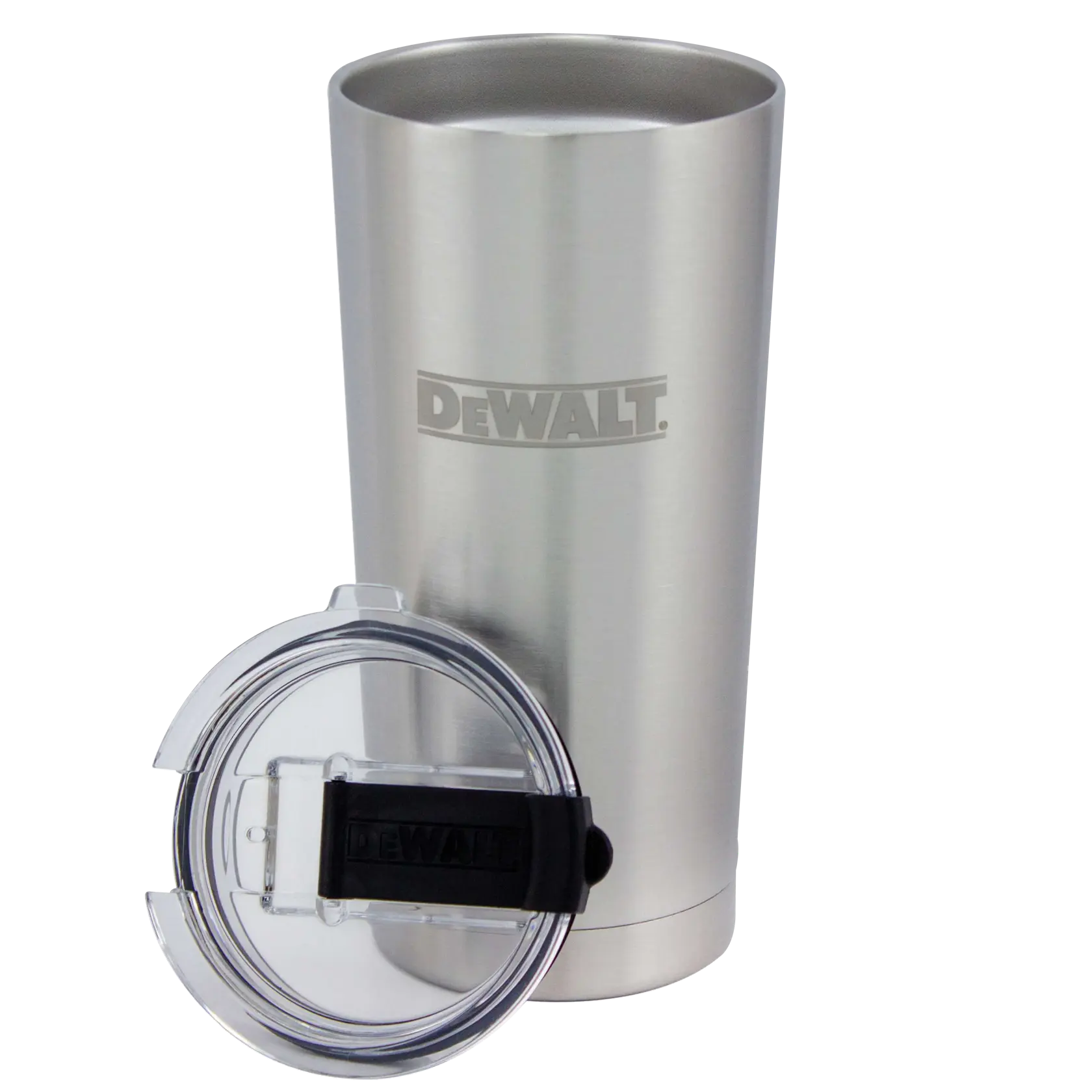 B P A free lid of 20 Ounce Stainless steel tumbler.