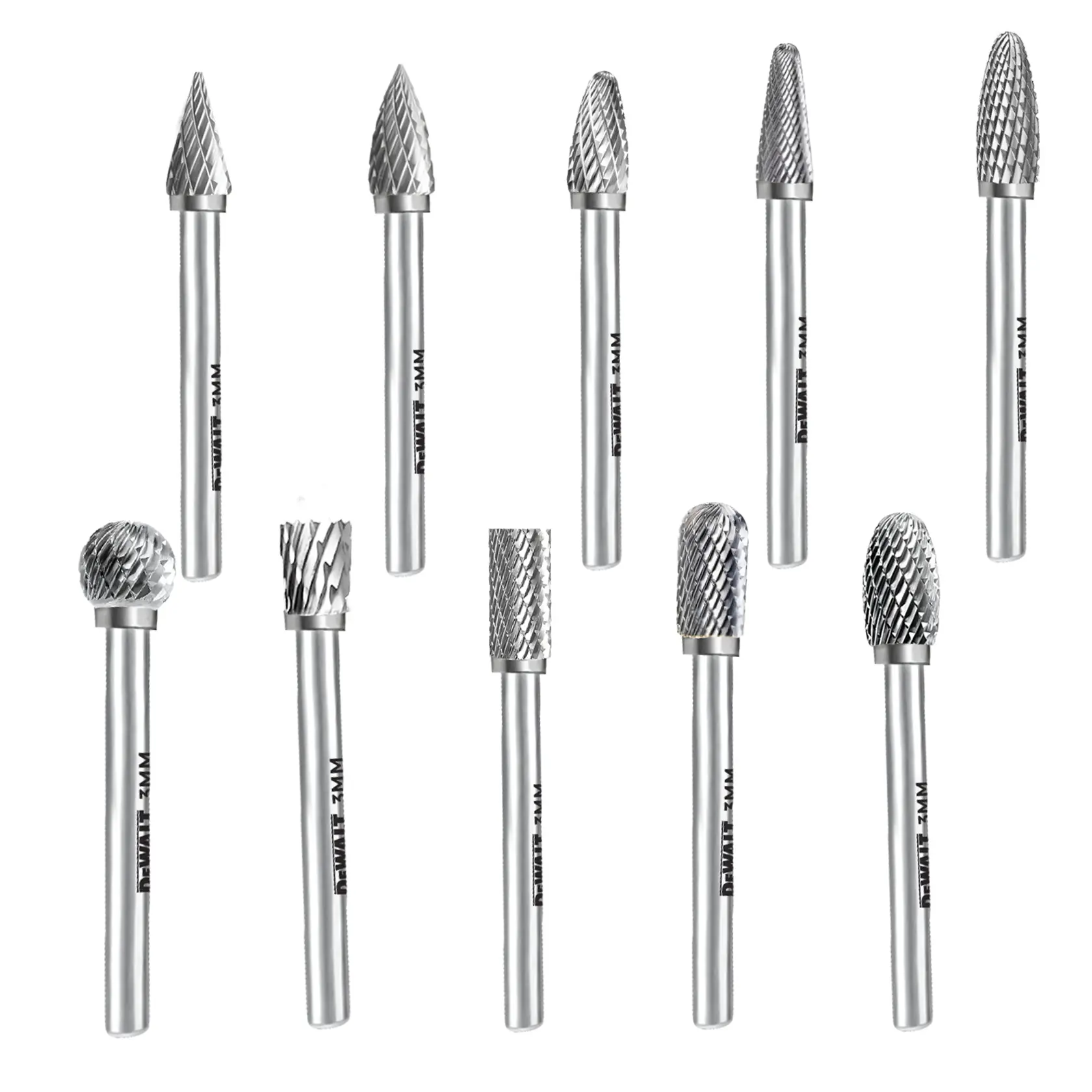 DEWALT® 10 Pack Size 3MM Carbide Burrs thumbnail 3