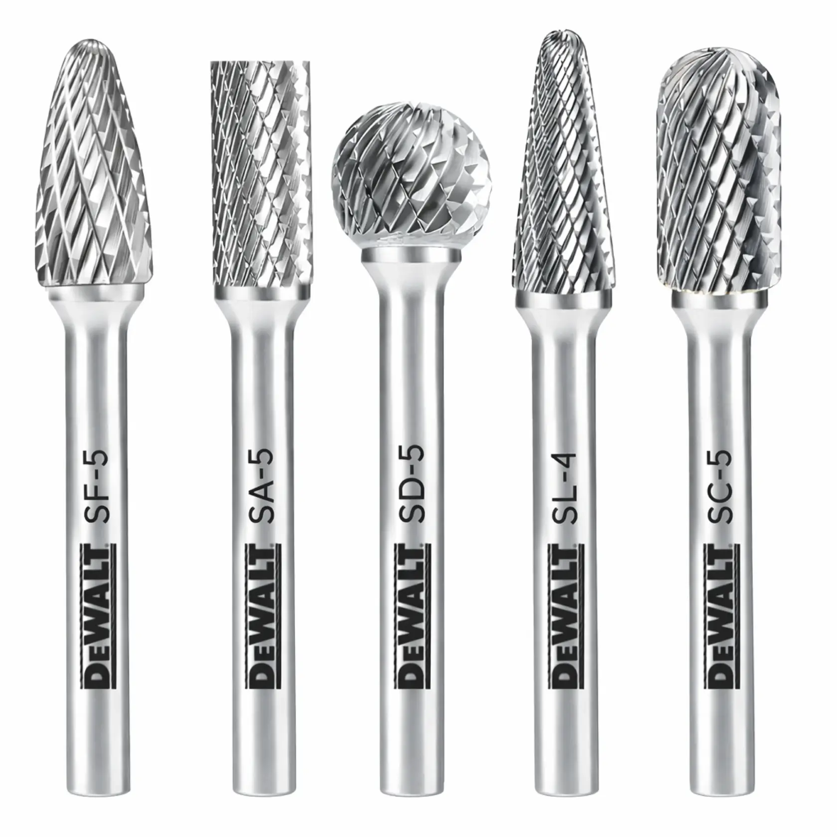 DEWALT® 5 Pack Size 5 Carbide Burrs