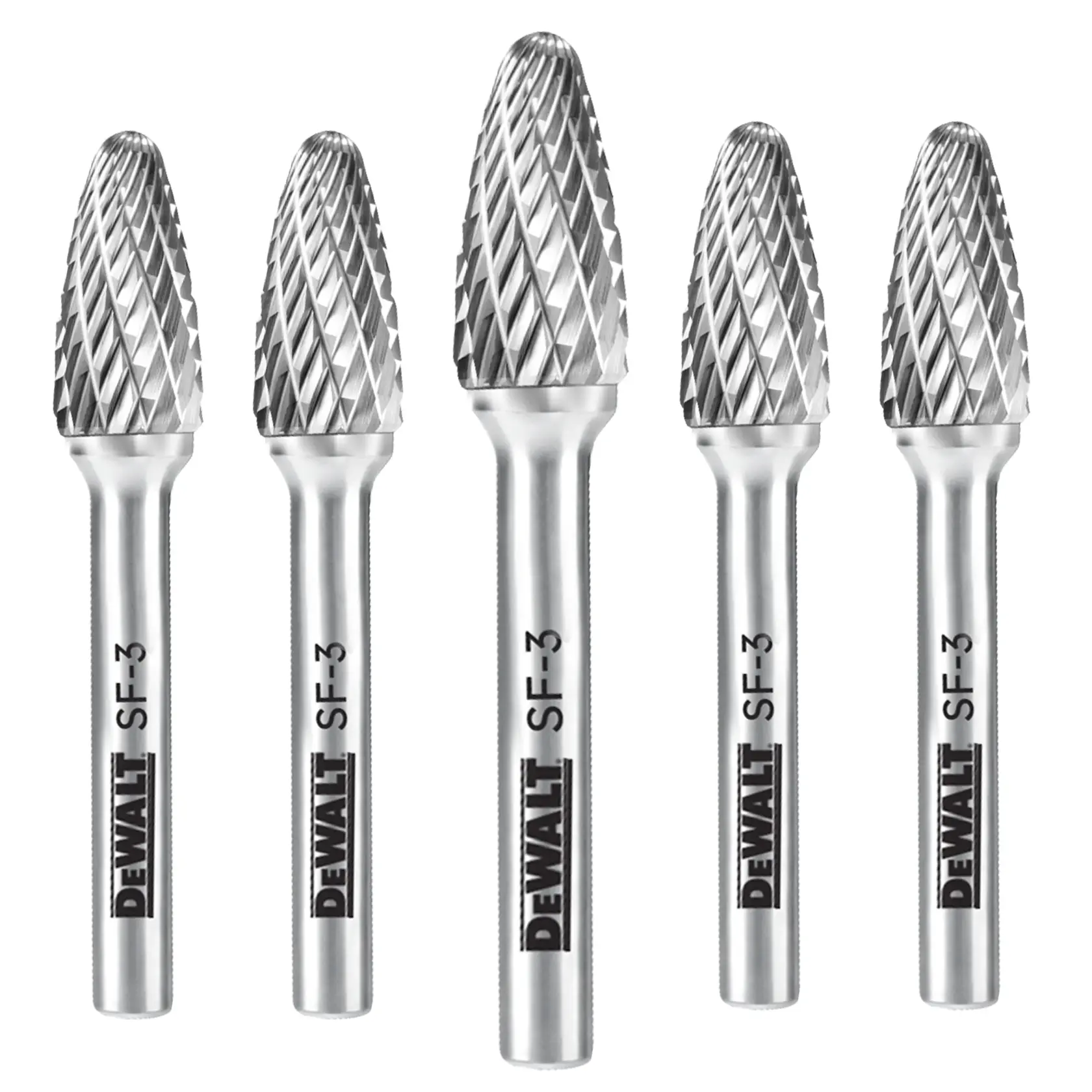 DEWALT® 5 Pack Carbide Burr Size SF-3