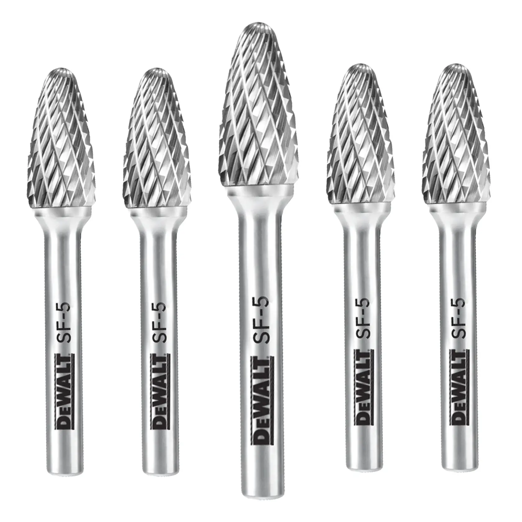 DEWALT® 5 Pack Carbide Burr Size SF-5
