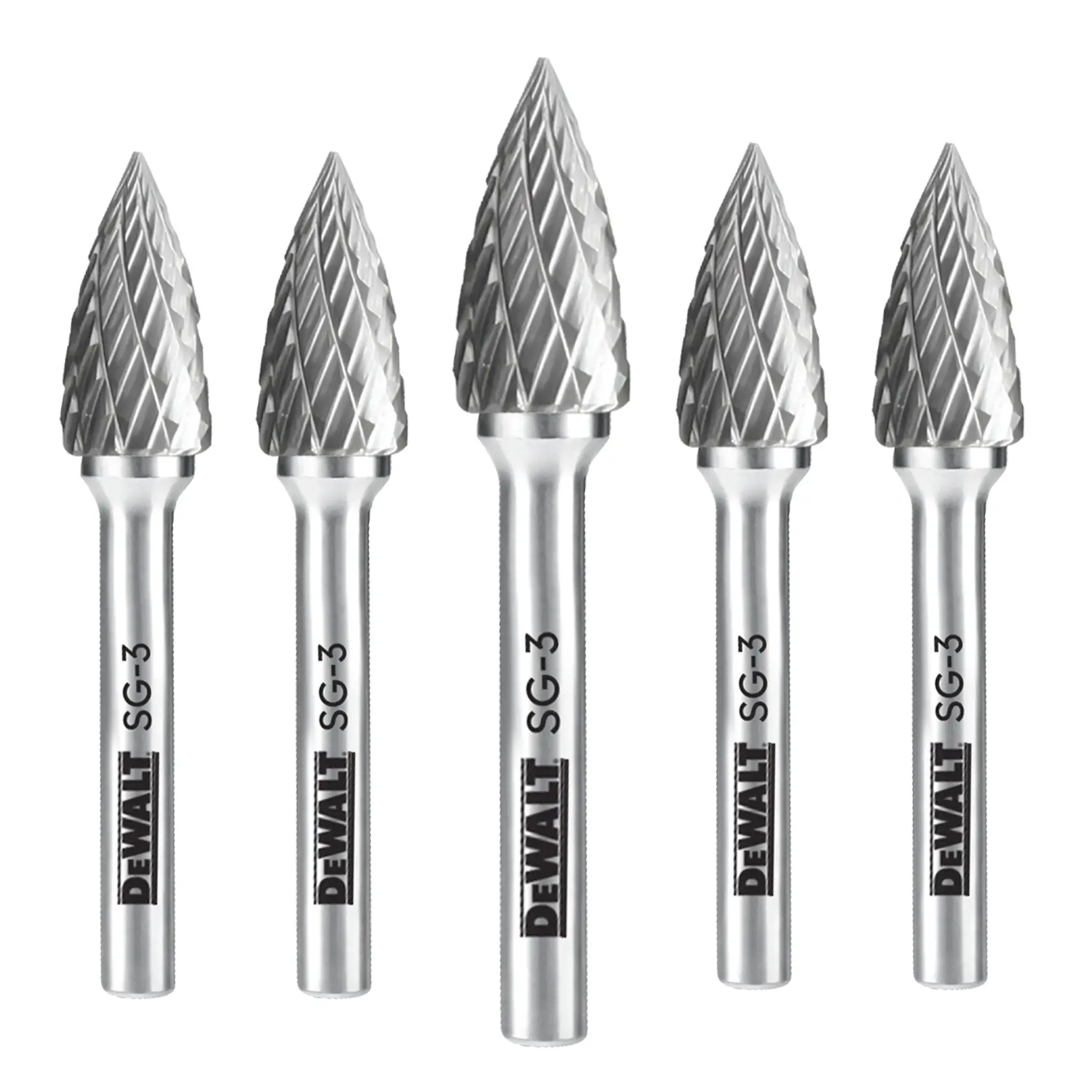 DEWALT® 5 Pack Carbide Burr Size SG-3