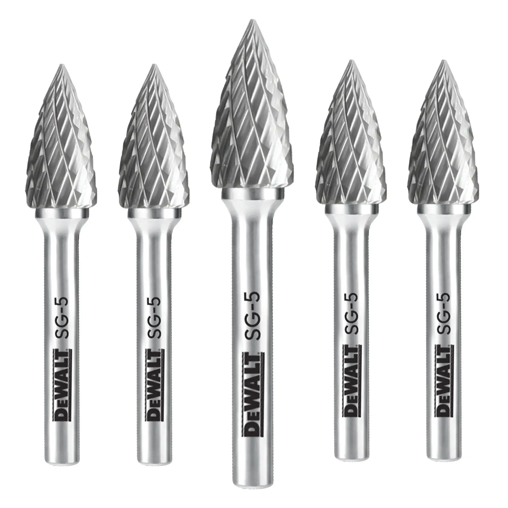 DEWALT® 5 Pack Carbide Burr Size SG-5
