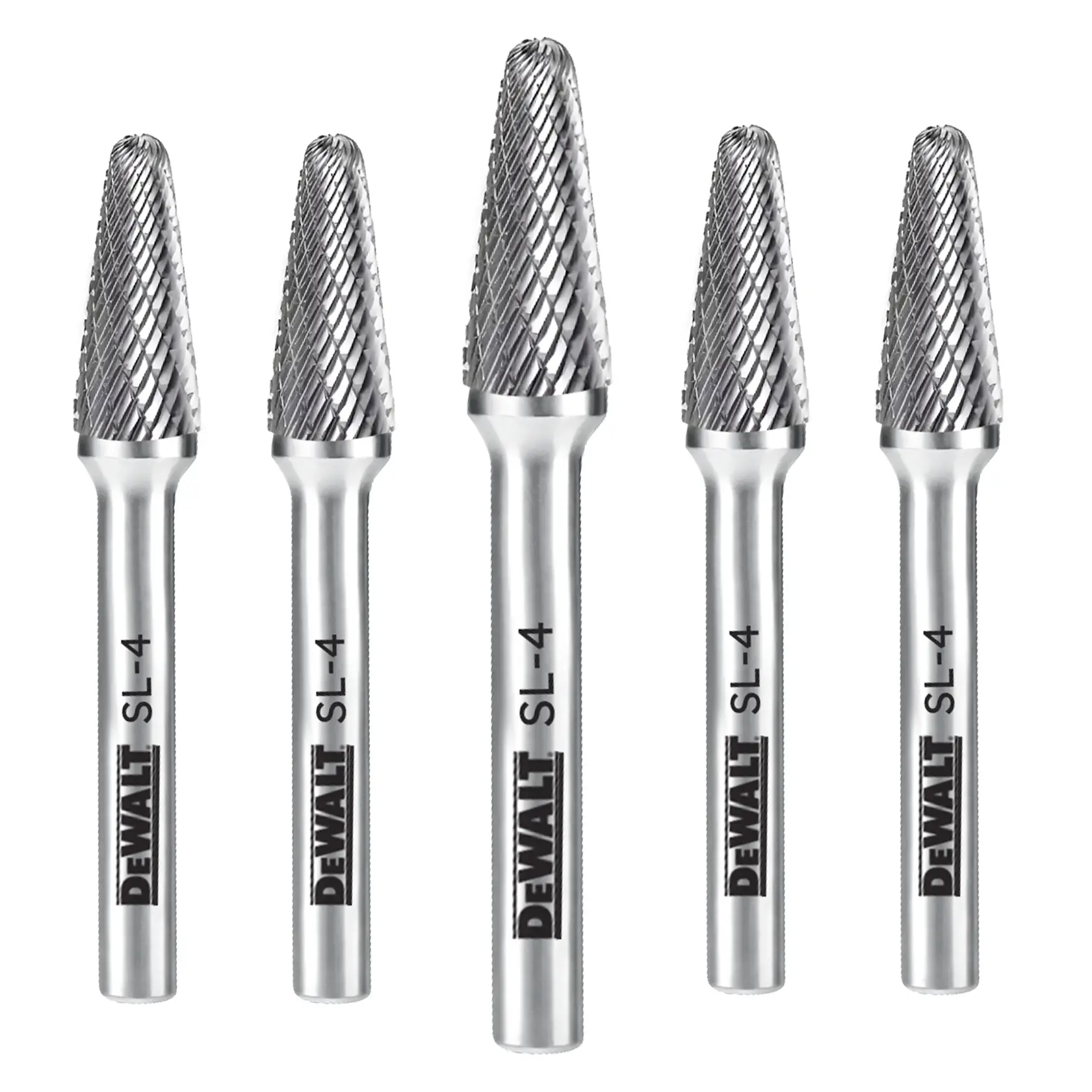 DEWALT® 5 pack carbide burr size sl-5