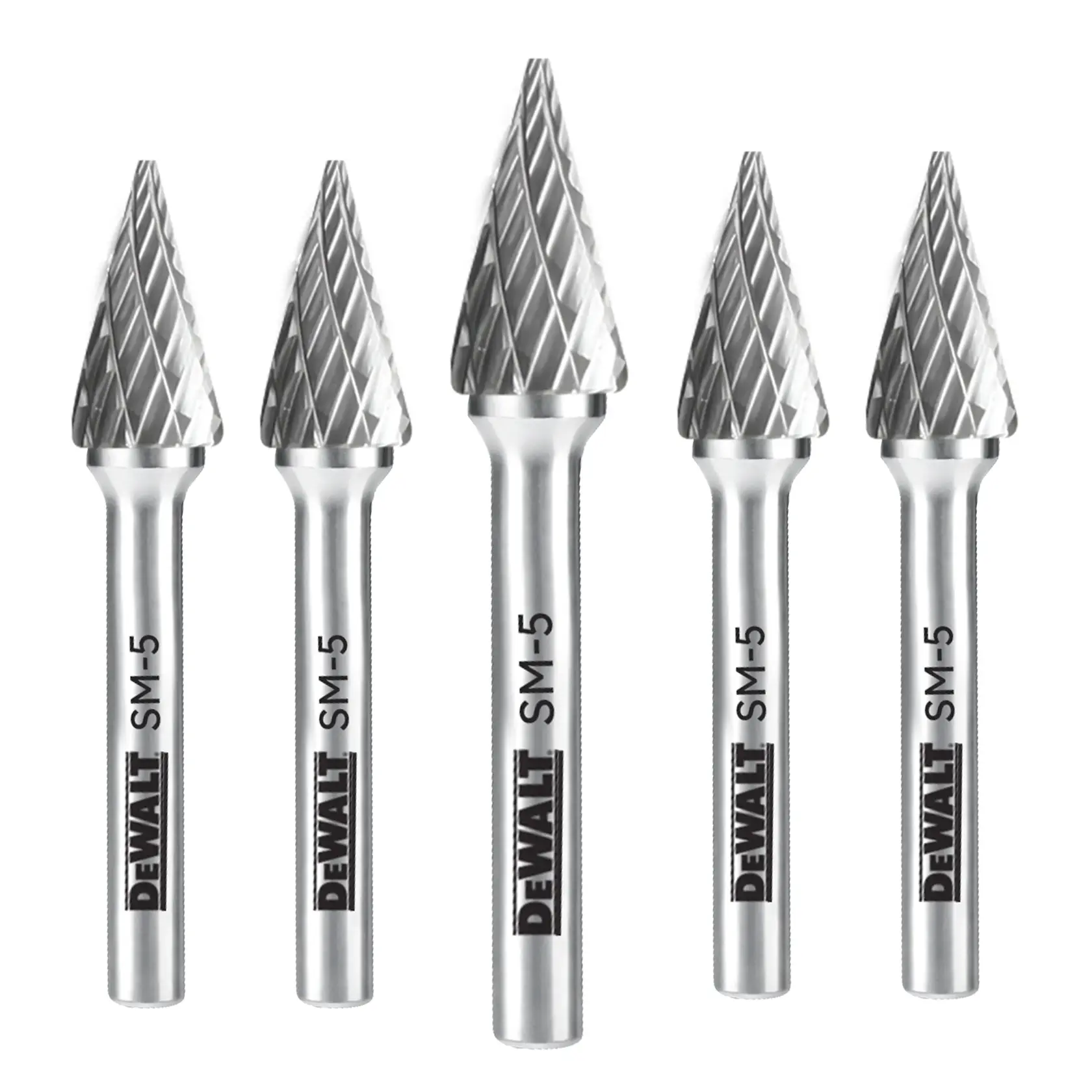 DEWALT® 5 Pack Carbide Burr Size SM-5