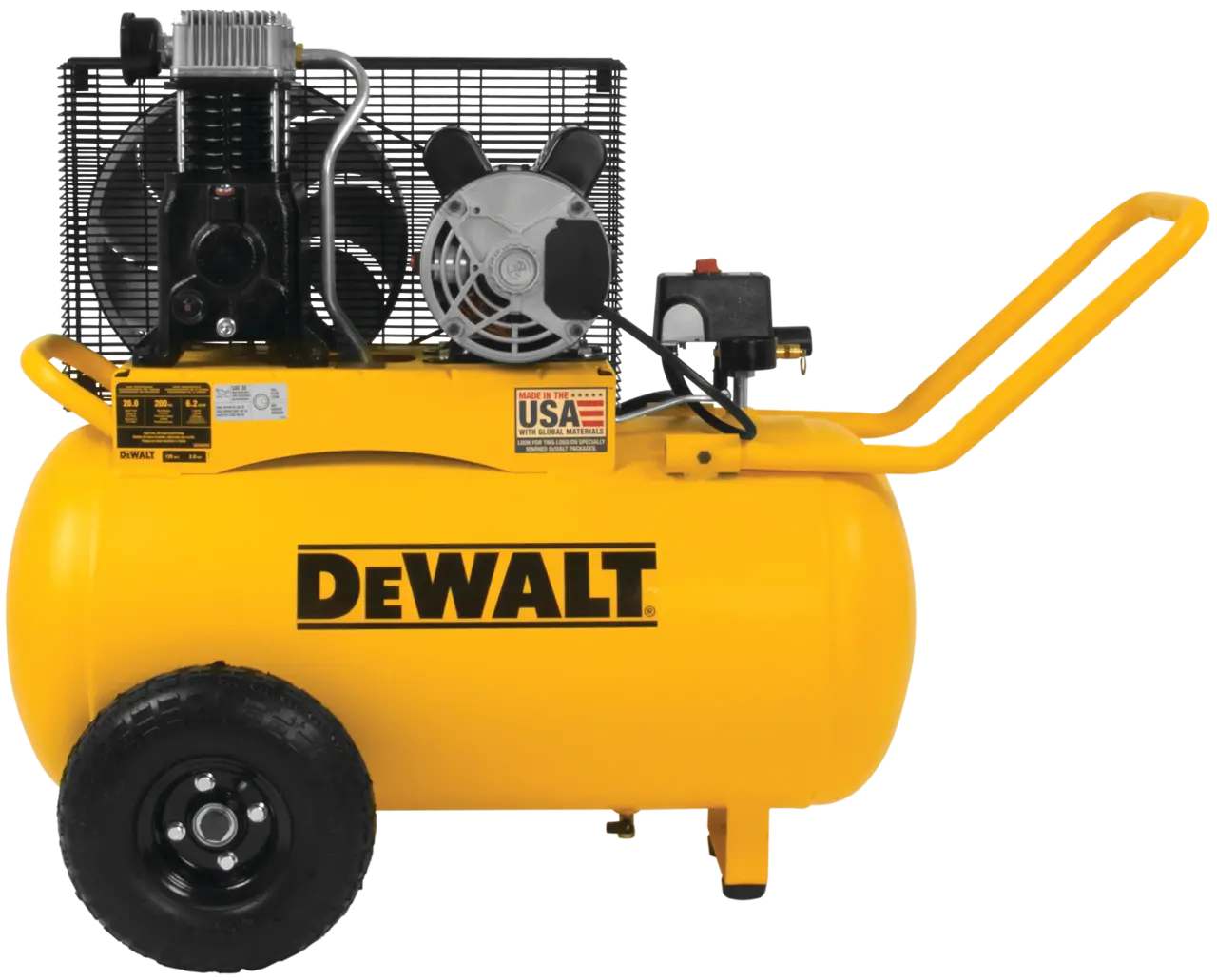 20 Gal. 200 PSI Portable Horizontal Electric Air Compressor