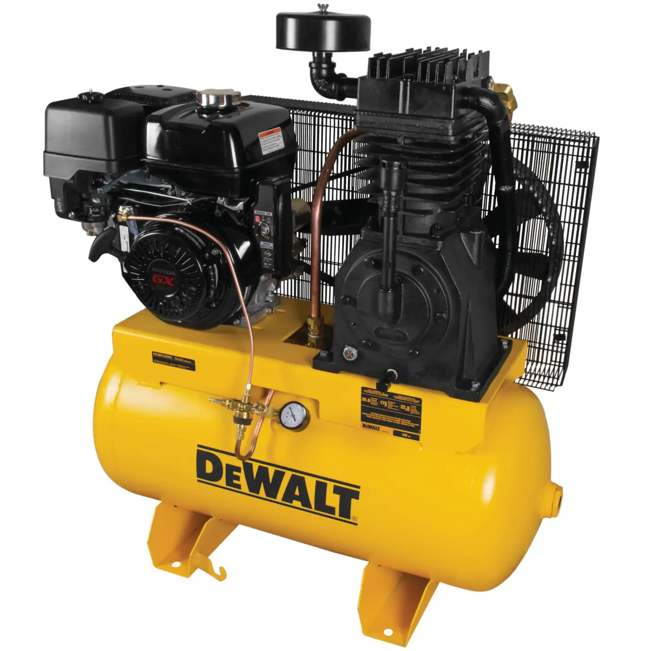 2-Stage Portable Gas-Powered Truck Mount Air Compressor (30 Gal)