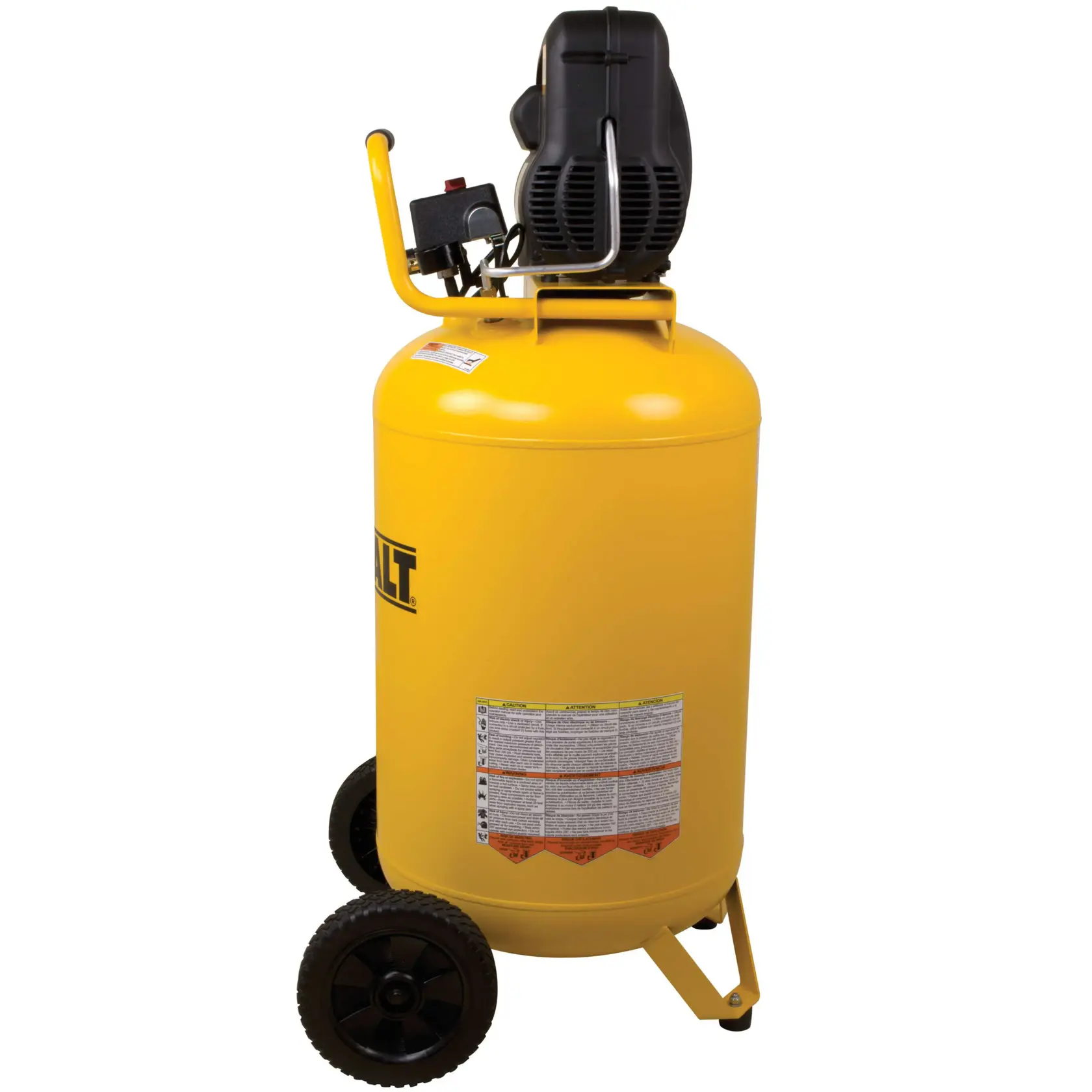 Side view of 30 gallons Portable Electric Air Compressor.