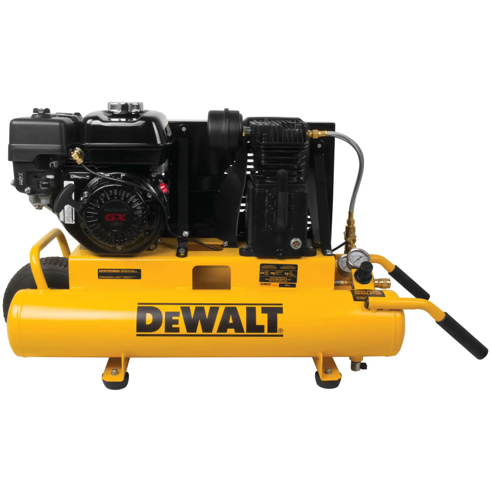 DEWALT® 5.5 HP Belt Drive Gas-Powered Wheelbarrow Air Compressor (8 gal) (150 PSI) thumbnail 5