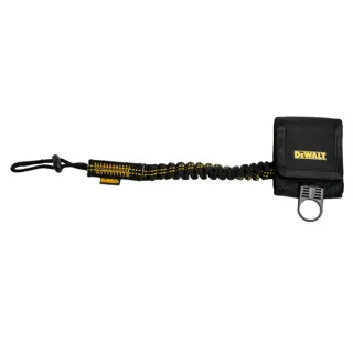 Front view of the  DEWALT Wristband Tool Anchor with Lanyard