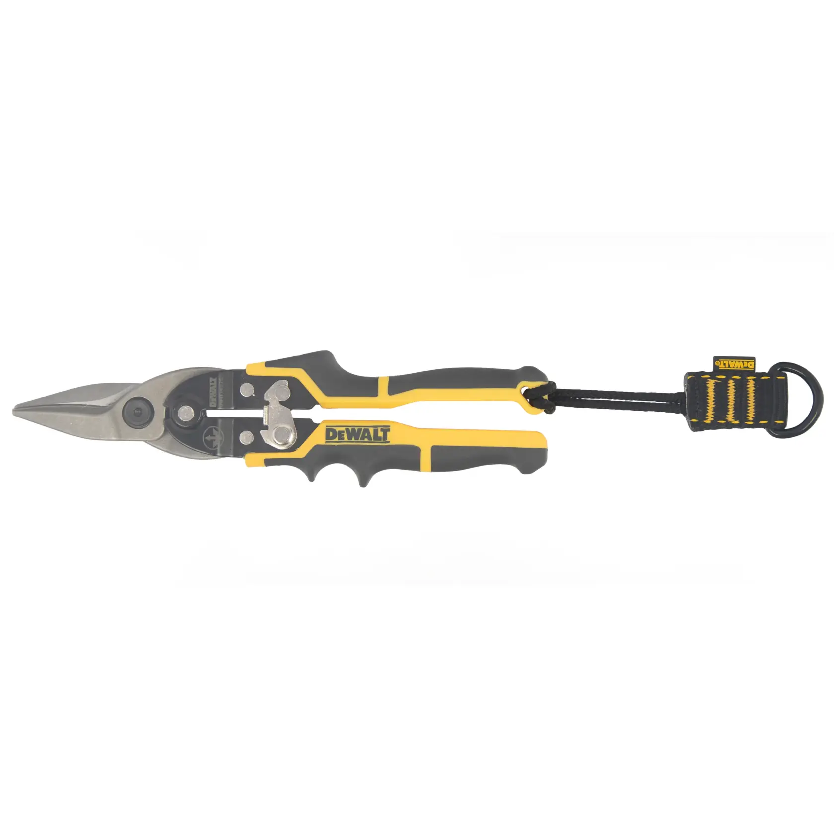 Front view of the DEWALT Cinch Loop Attachment on a plier