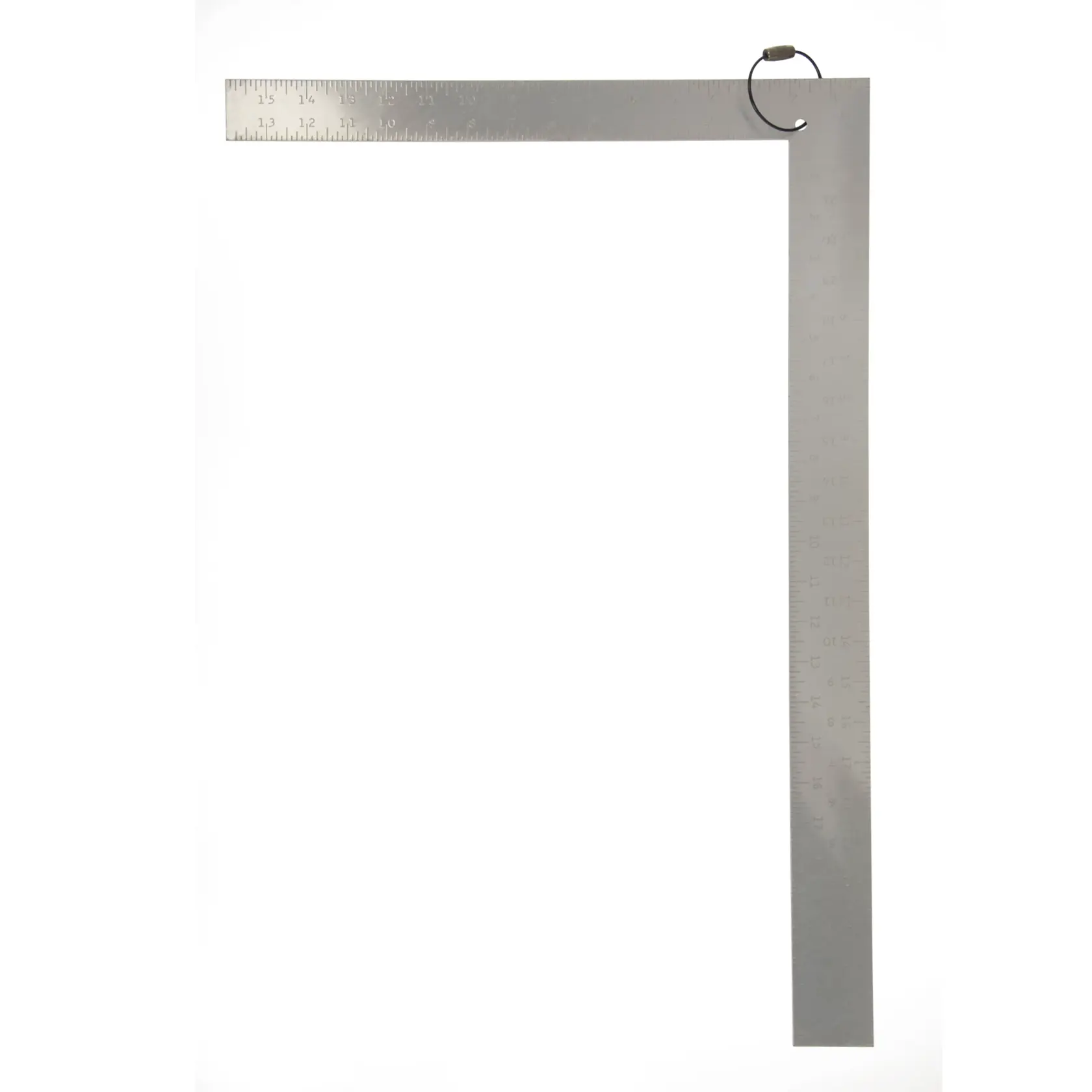 Front view of the Wire Tool Attachment on a square ruler