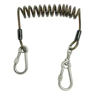 Front view of the DEWALT Coiled Tool Lanyard, 2 lbs. capacity