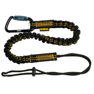 Front view of the DEWALT Single Leg Tool Lanyard, 15 lb. capacity