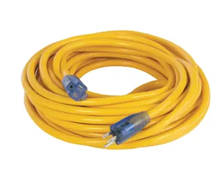 100 feet twelve thirds Lighted C G M Extension Cord.